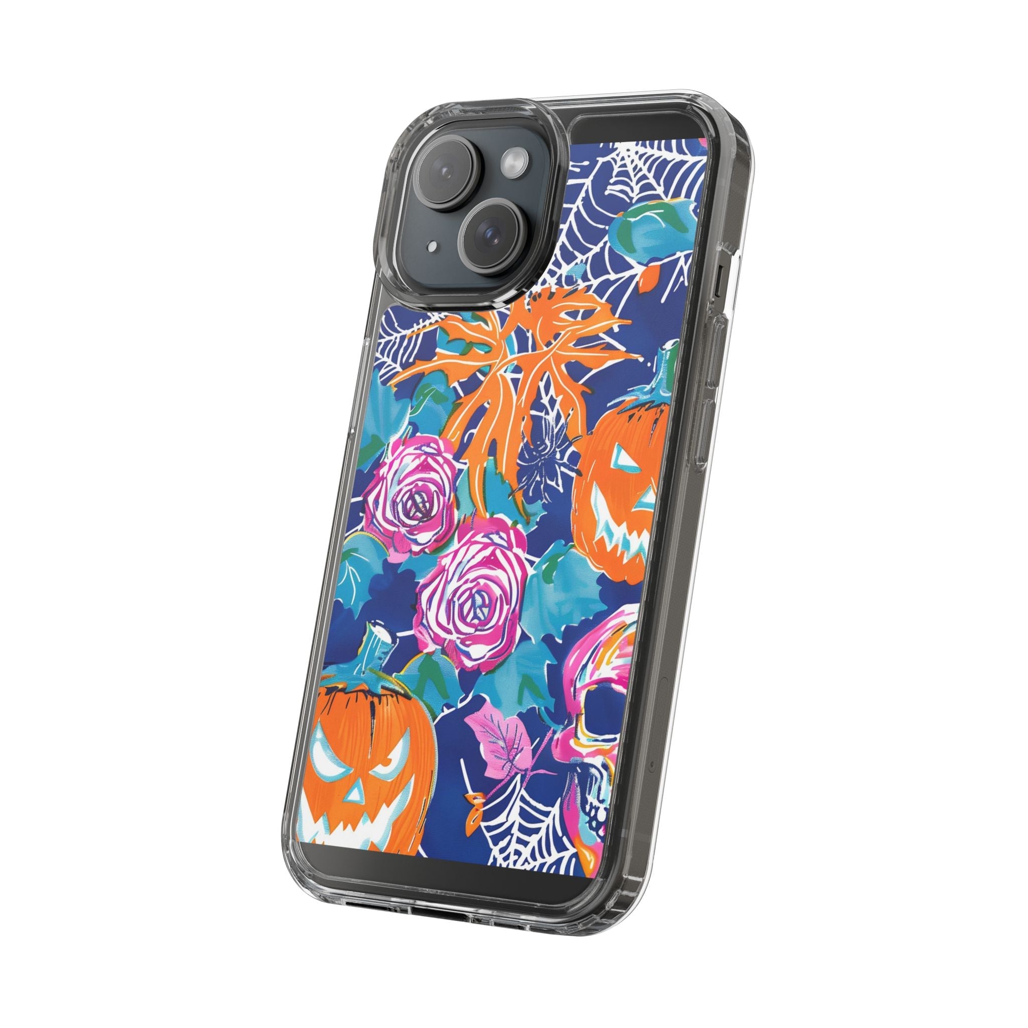 Colorful Halloween Clear Case, Artsulli - Art is Long, Life is Short, Phone Case, , , , , , ,