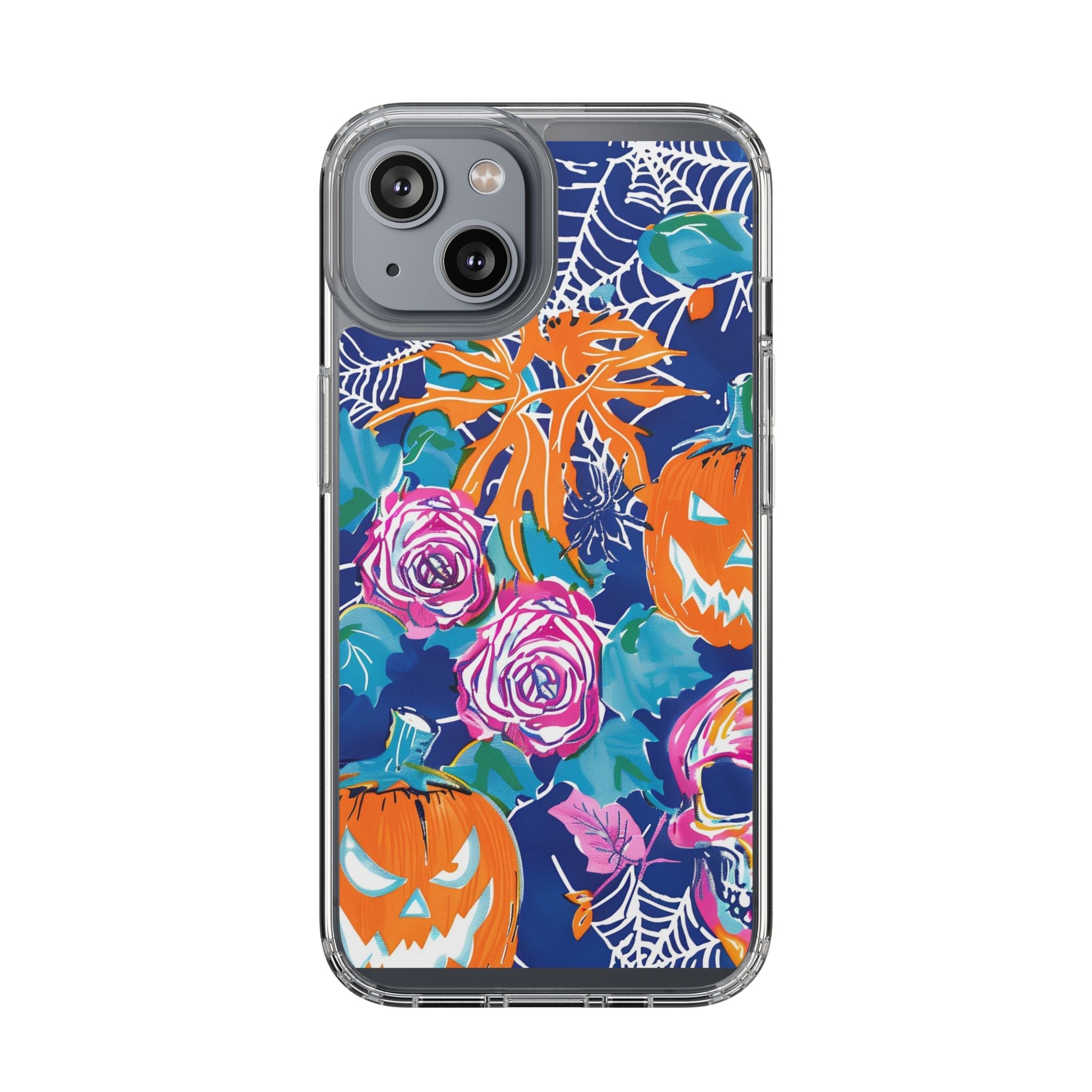 Colorful Halloween Clear Case, Artsulli - Art is Long, Life is Short, Phone Case, Size, iPhone 14, Surface, Without gift packaging, , , 19279367275346157465