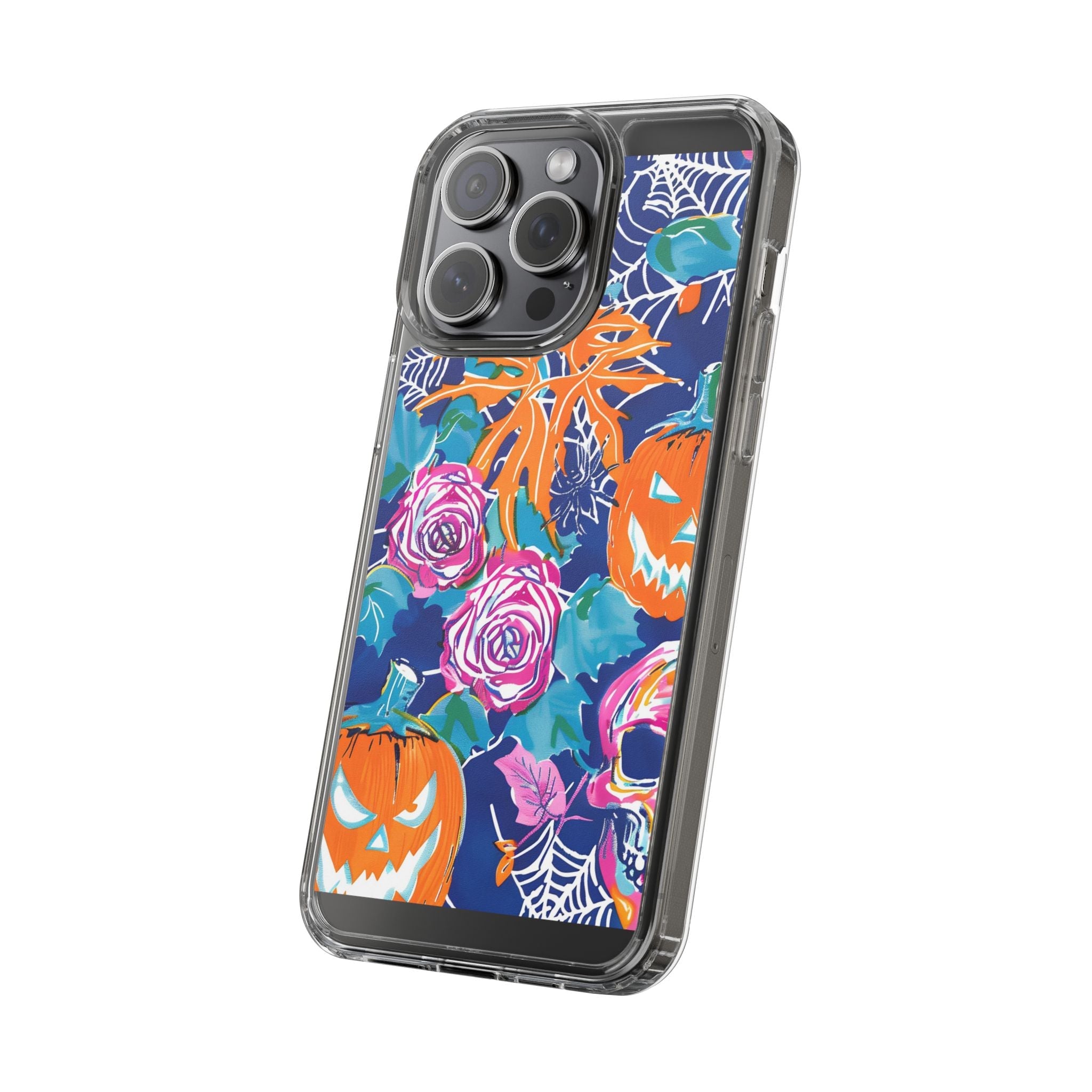 Colorful Halloween Clear Case, Artsulli - Art is Long, Life is Short, Phone Case, , , , , , ,