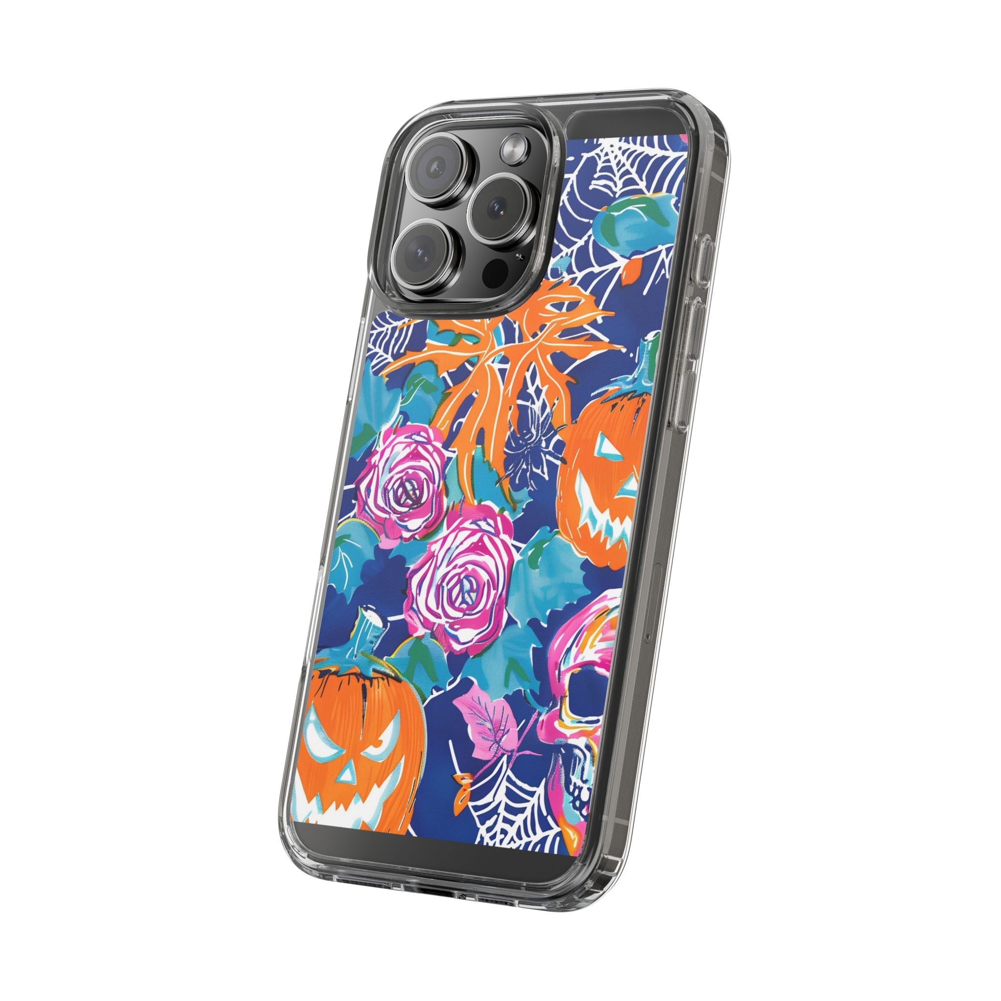 Colorful Halloween Clear Case, Artsulli - Art is Long, Life is Short, Phone Case, , , , , , ,