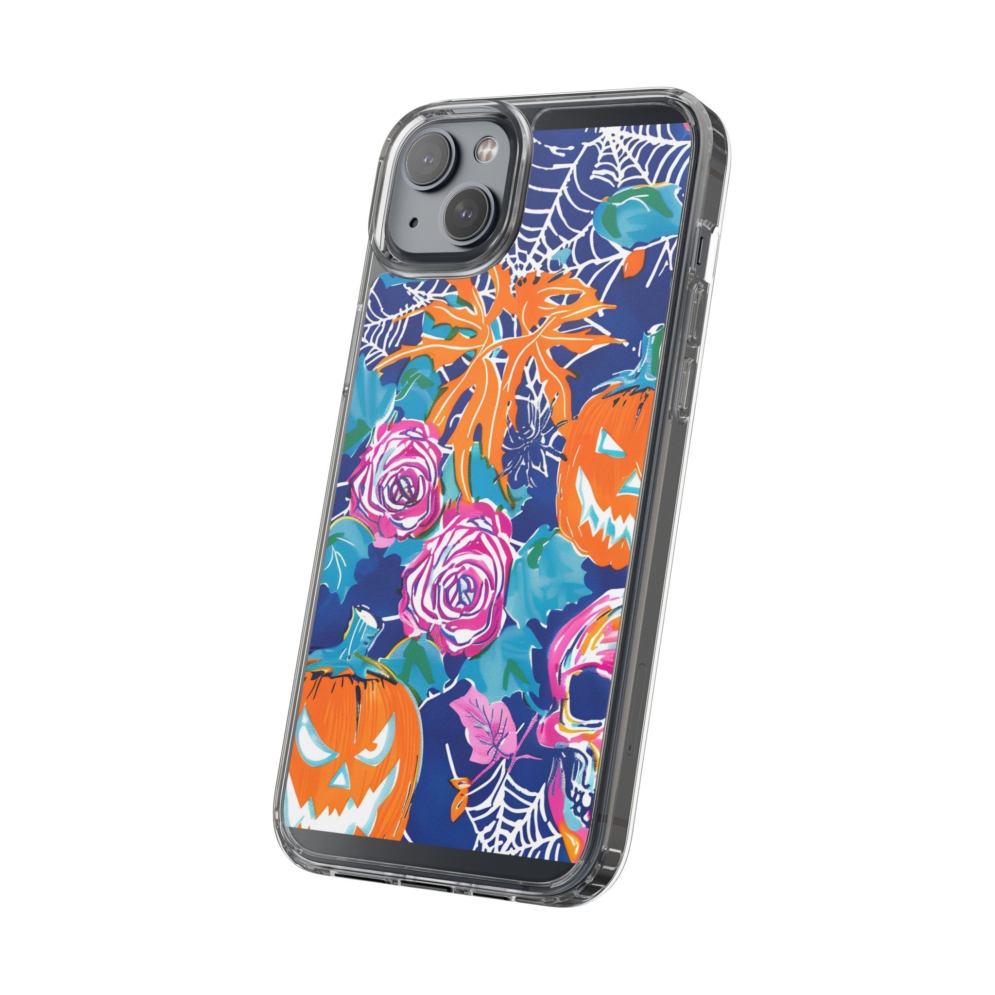 Colorful Halloween Clear Case, Artsulli - Art is Long, Life is Short, Phone Case, , , , , , ,