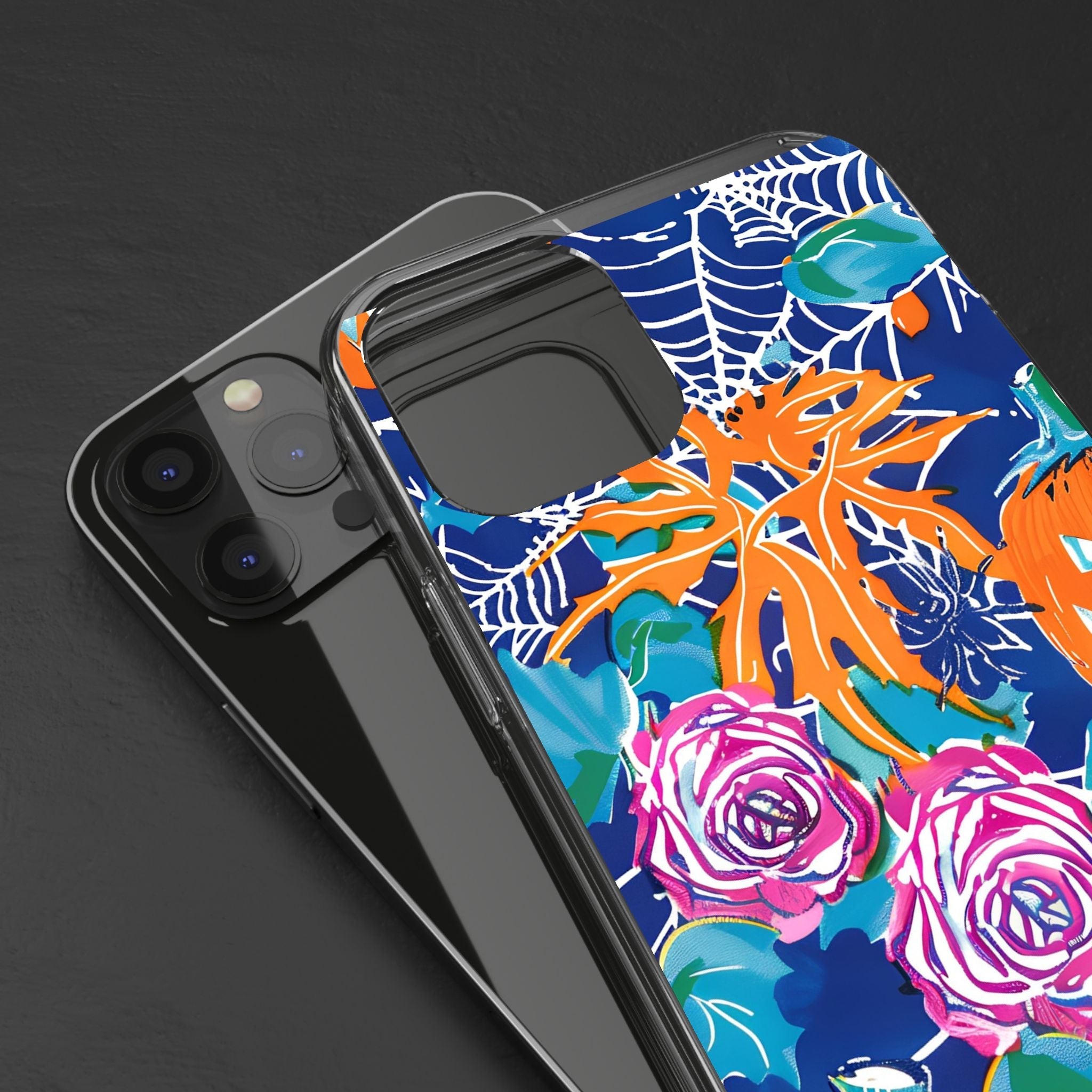 Colorful Halloween Clear Case, Artsulli - Art is Long, Life is Short, Phone Case, , , , , , ,