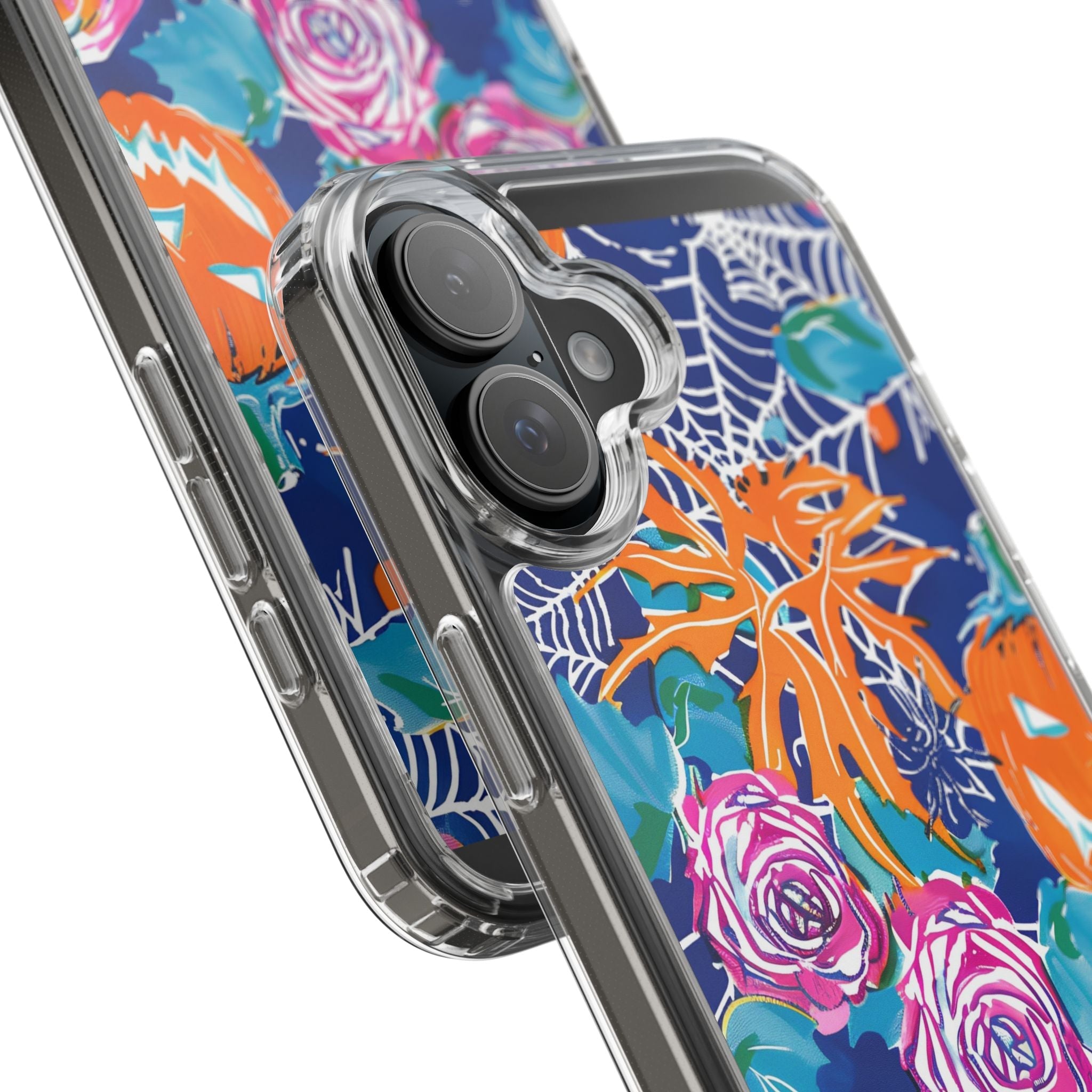 Colorful Halloween Clear Case, Artsulli - Art is Long, Life is Short, Phone Case, , , , , , ,