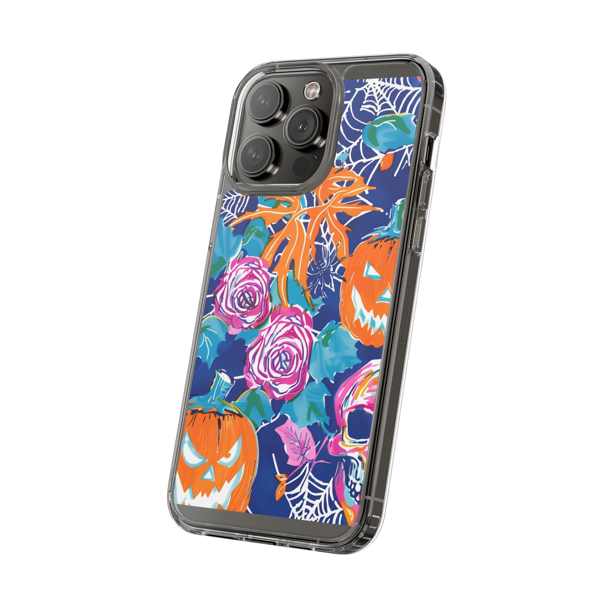 Colorful Halloween Clear Case, Artsulli - Art is Long, Life is Short, Phone Case, , , , , , ,