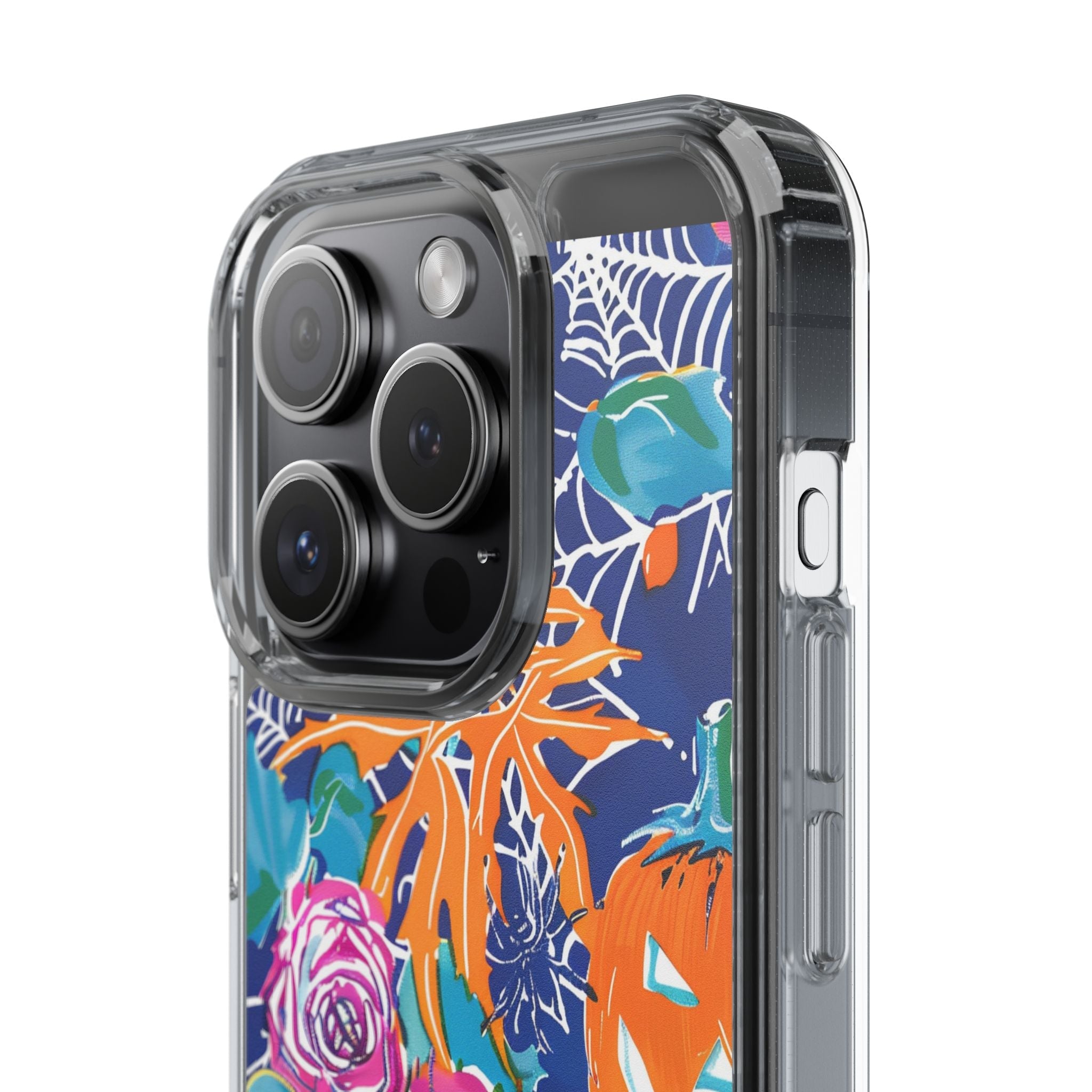 Colorful Halloween Clear Case, Artsulli - Art is Long, Life is Short, Phone Case, , , , , , ,