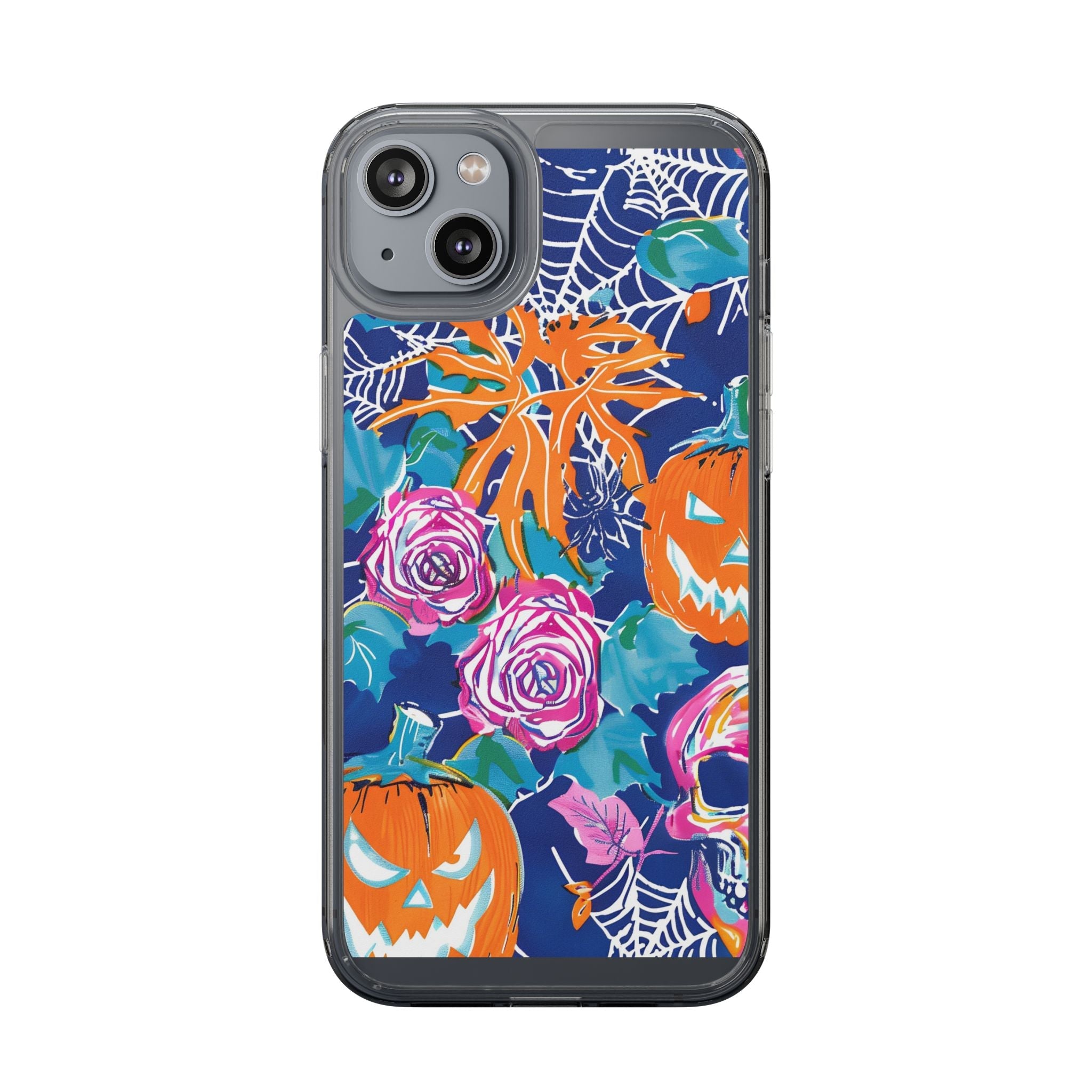 Colorful Halloween Clear Case, Artsulli - Art is Long, Life is Short, Phone Case, Size, iPhone 14 Plus, Surface, Without gift packaging, , , 11176284548508413841