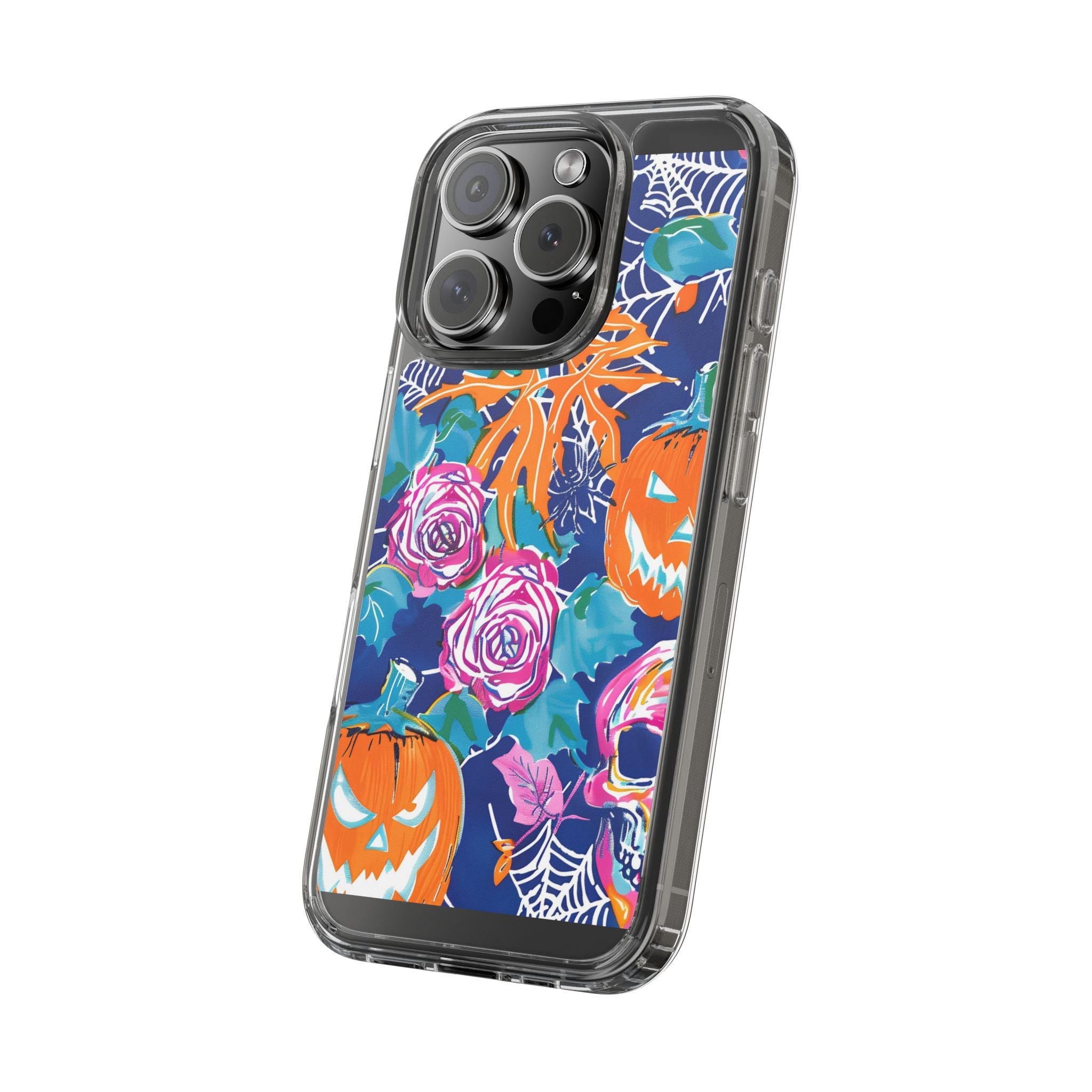 Colorful Halloween Clear Case, Artsulli - Art is Long, Life is Short, Phone Case, , , , , , ,