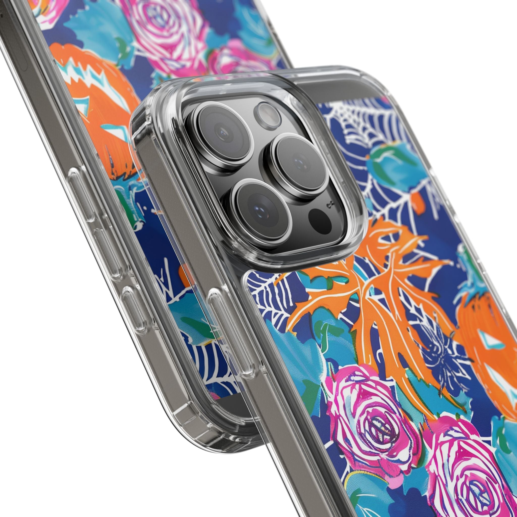 Colorful Halloween Clear Case, Artsulli - Art is Long, Life is Short, Phone Case, , , , , , ,