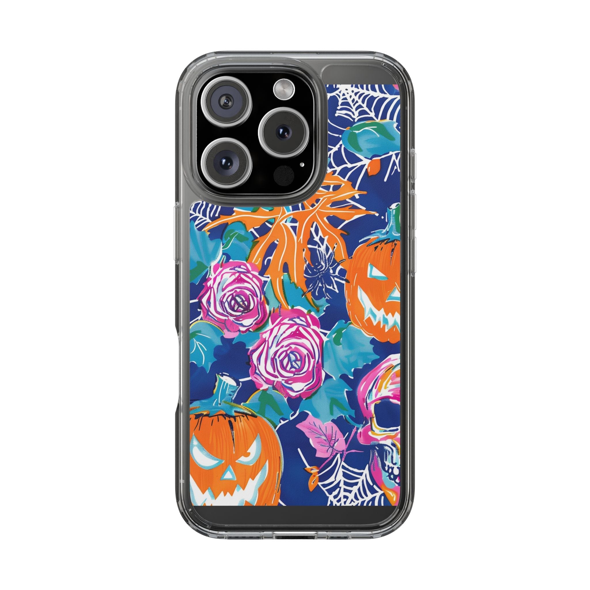Colorful Halloween Clear Case, Artsulli - Art is Long, Life is Short, Phone Case, Size, iPhone 16 Pro, Surface, Without gift packaging, , , 73611944704432743952