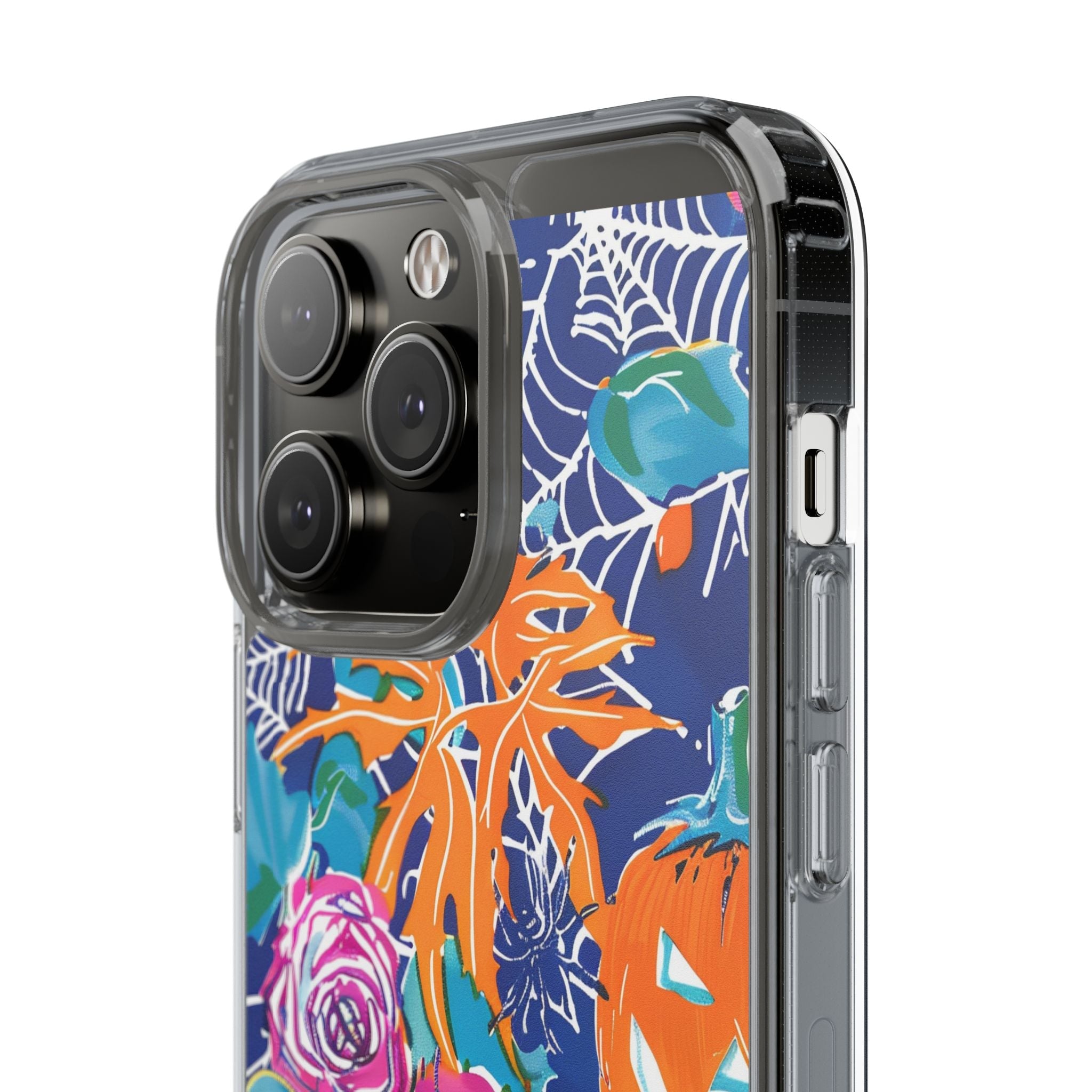 Colorful Halloween Clear Case, Artsulli - Art is Long, Life is Short, Phone Case, , , , , , ,