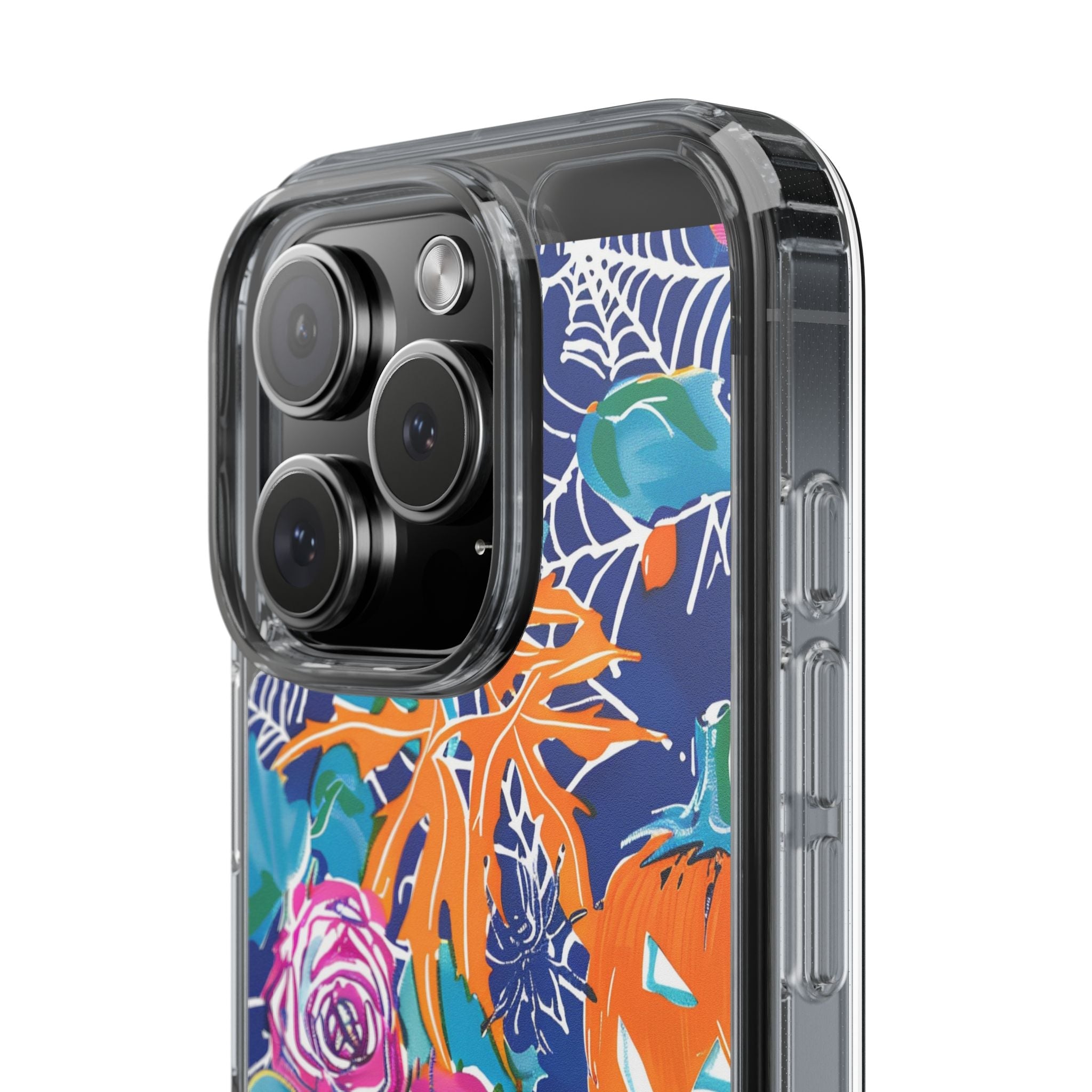 Colorful Halloween Clear Case, Artsulli - Art is Long, Life is Short, Phone Case, , , , , , ,
