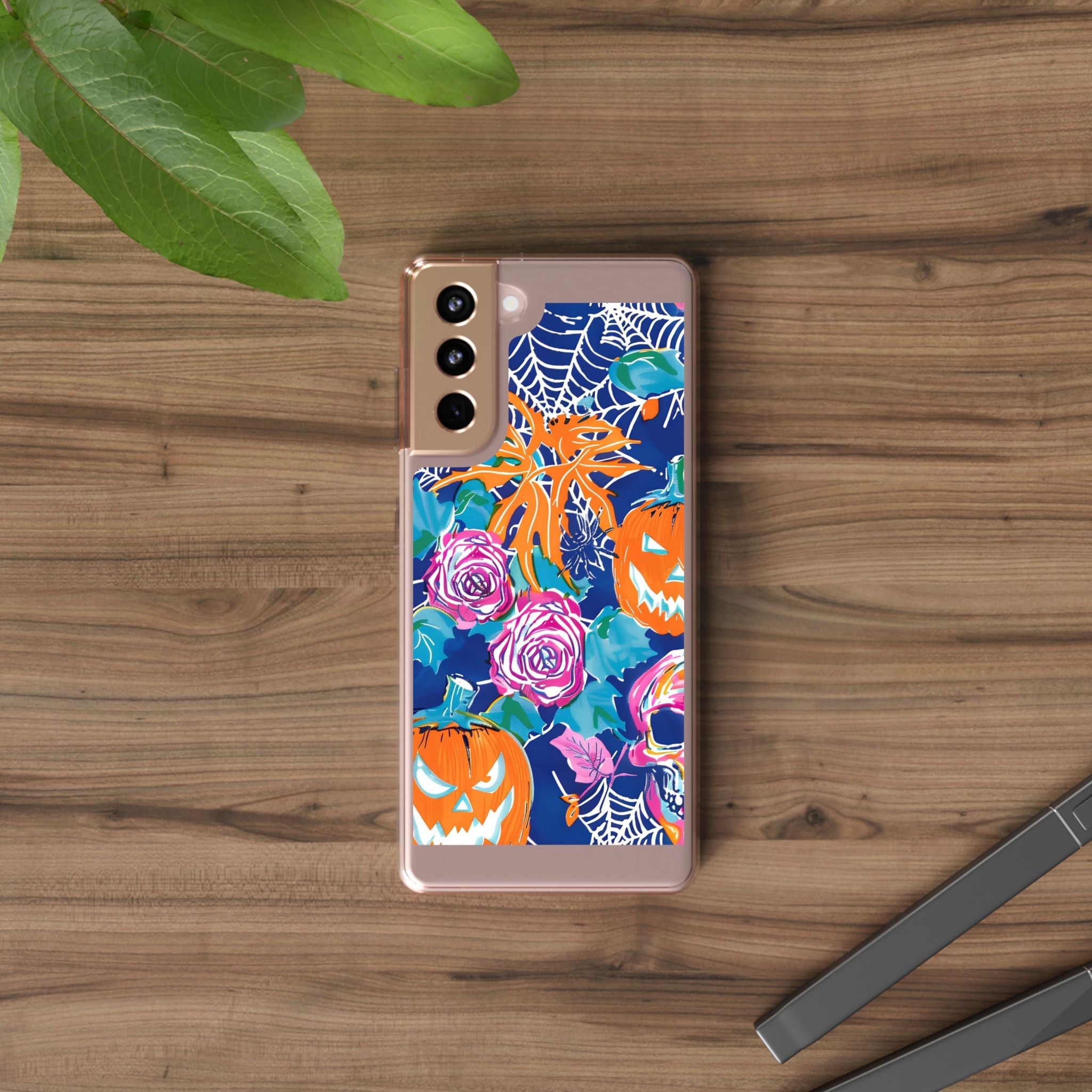 Colorful Halloween Clear Case, Artsulli - Art is Long, Life is Short, Phone Case, , , , , , ,