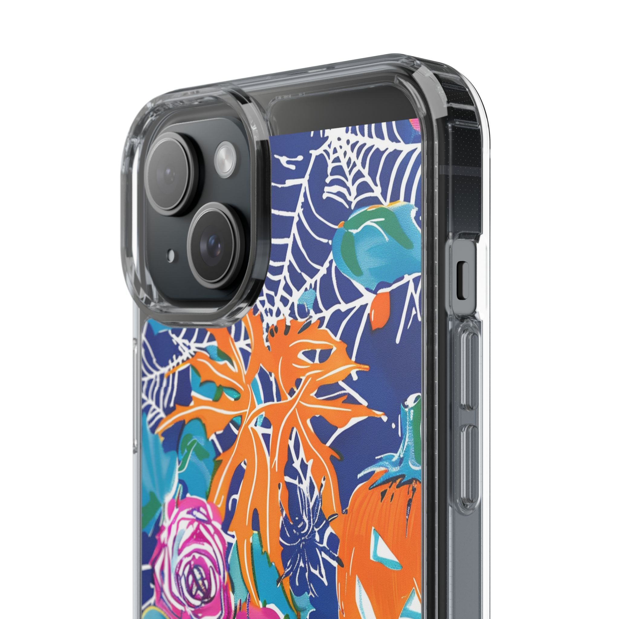 Colorful Halloween Clear Case, Artsulli - Art is Long, Life is Short, Phone Case, , , , , , ,