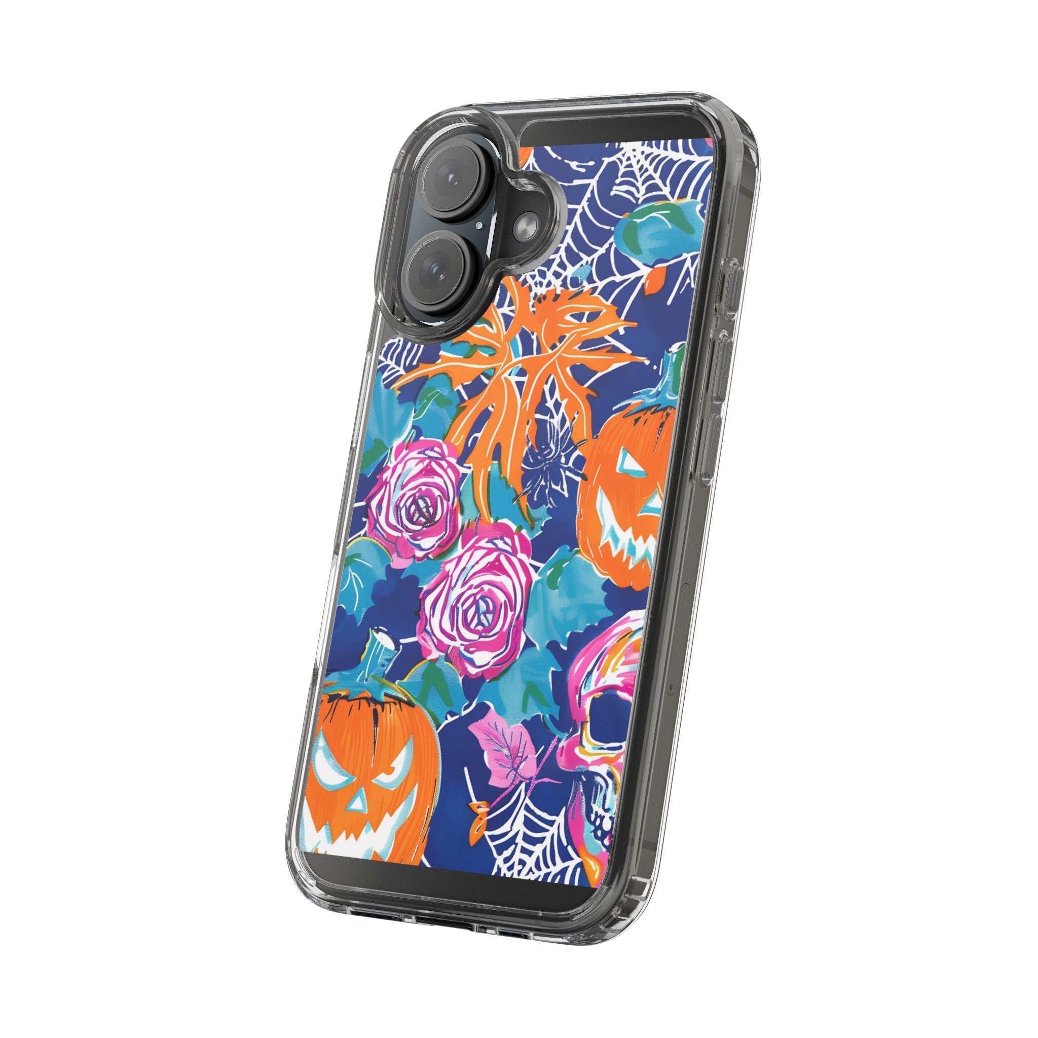 Colorful Halloween Clear Case, Artsulli - Art is Long, Life is Short, Phone Case, , , , , , ,