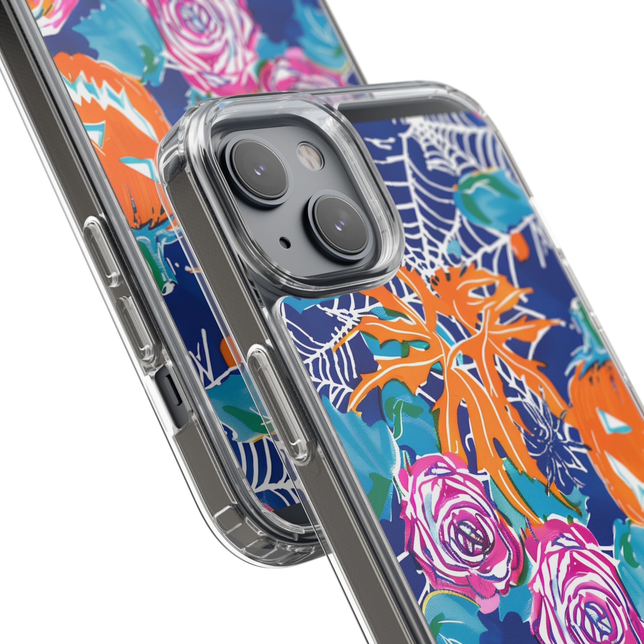 Colorful Halloween Clear Case, Artsulli - Art is Long, Life is Short, Phone Case, , , , , , ,