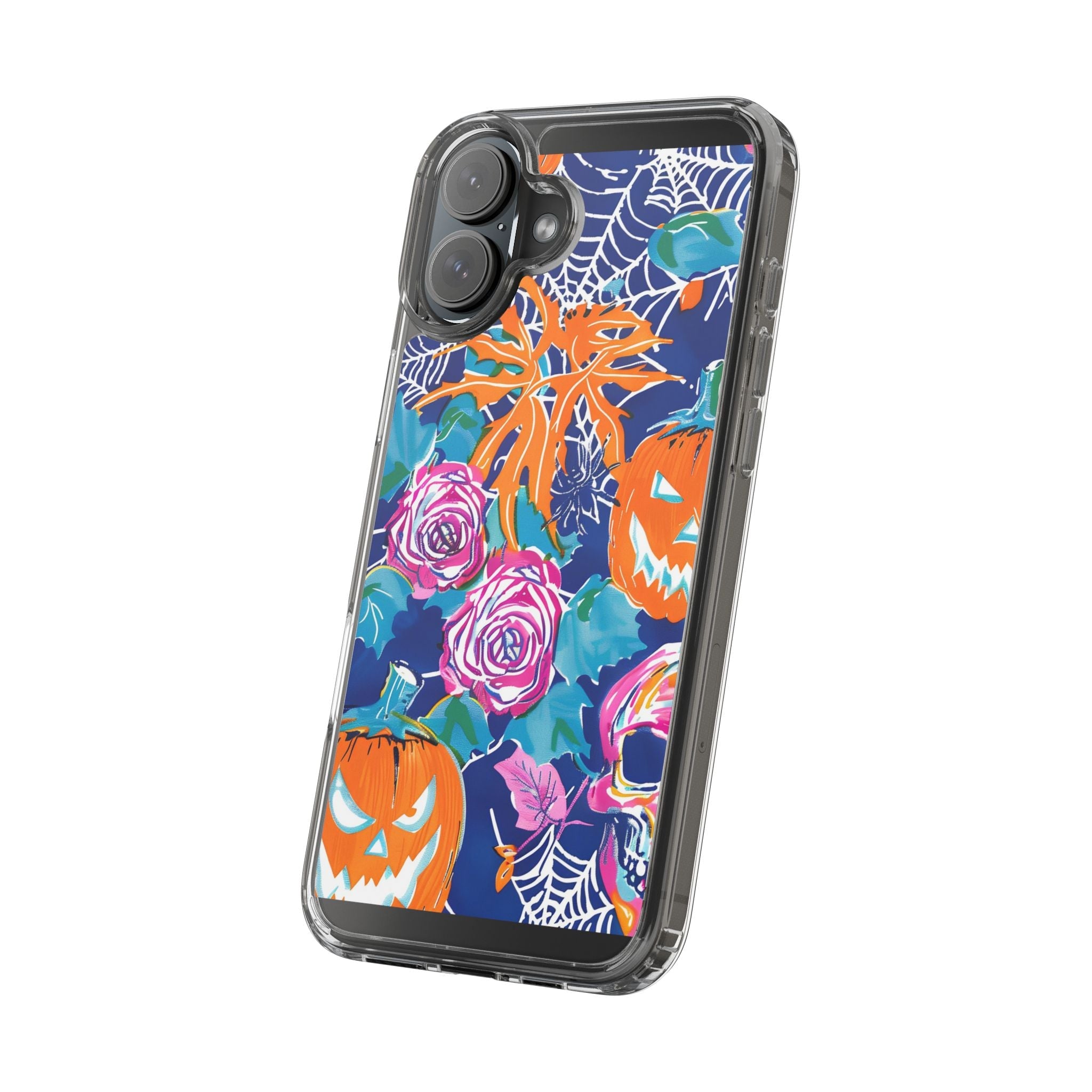 Colorful Halloween Clear Case, Artsulli - Art is Long, Life is Short, Phone Case, , , , , , ,