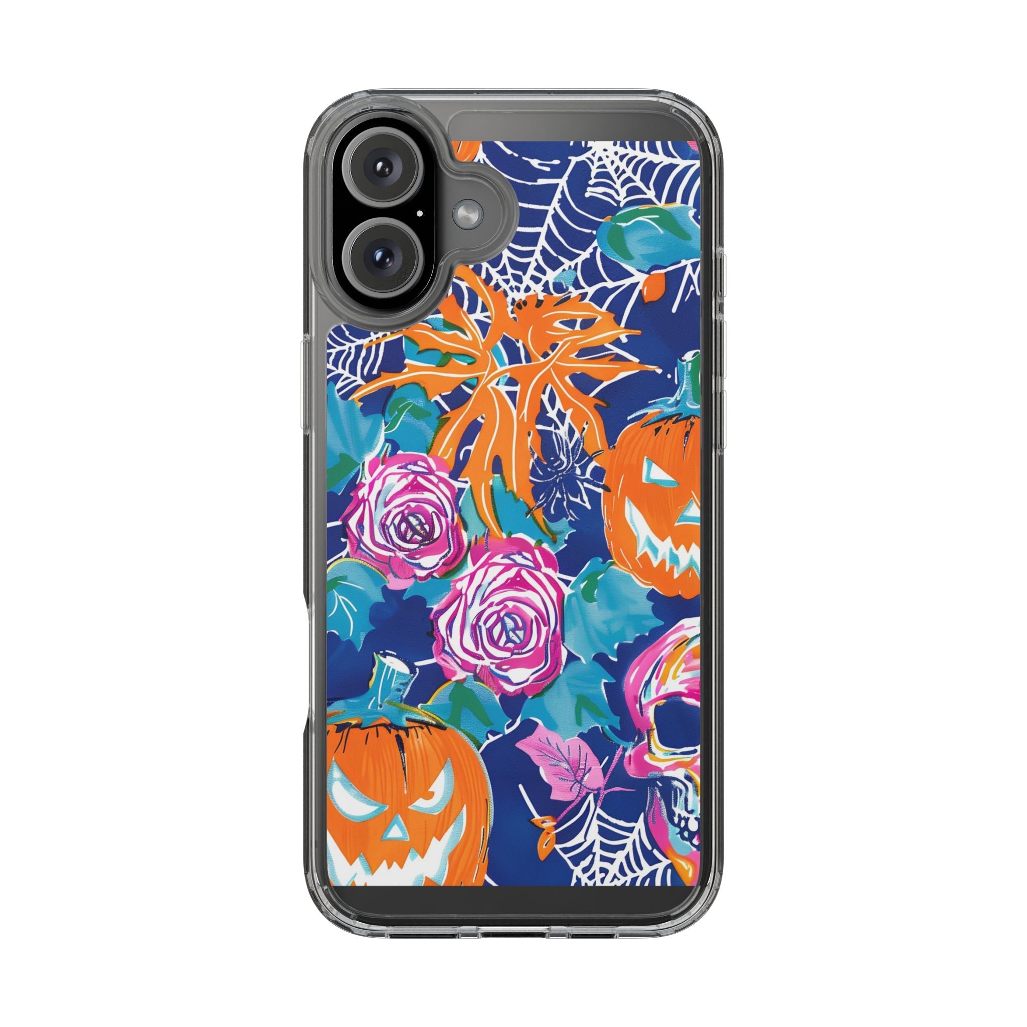 Colorful Halloween Clear Case, Artsulli - Art is Long, Life is Short, Phone Case, Size, iPhone 16 Plus, Surface, Without gift packaging, , , 20165194169305694443