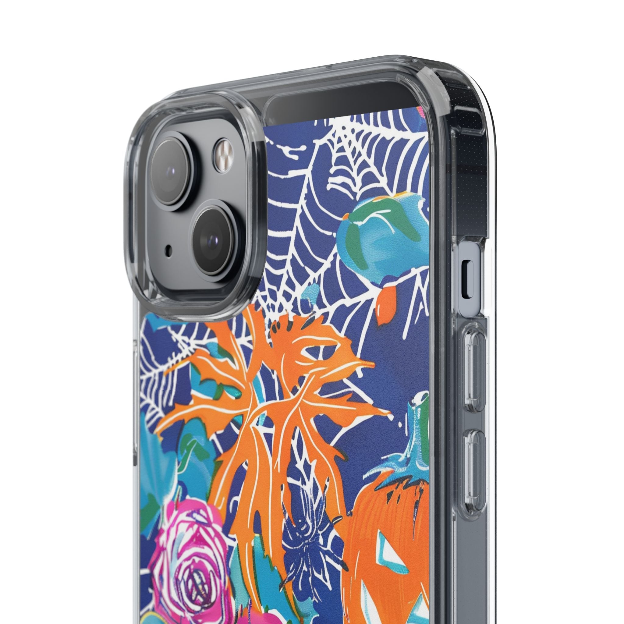 Colorful Halloween Clear Case, Artsulli - Art is Long, Life is Short, Phone Case, , , , , , ,