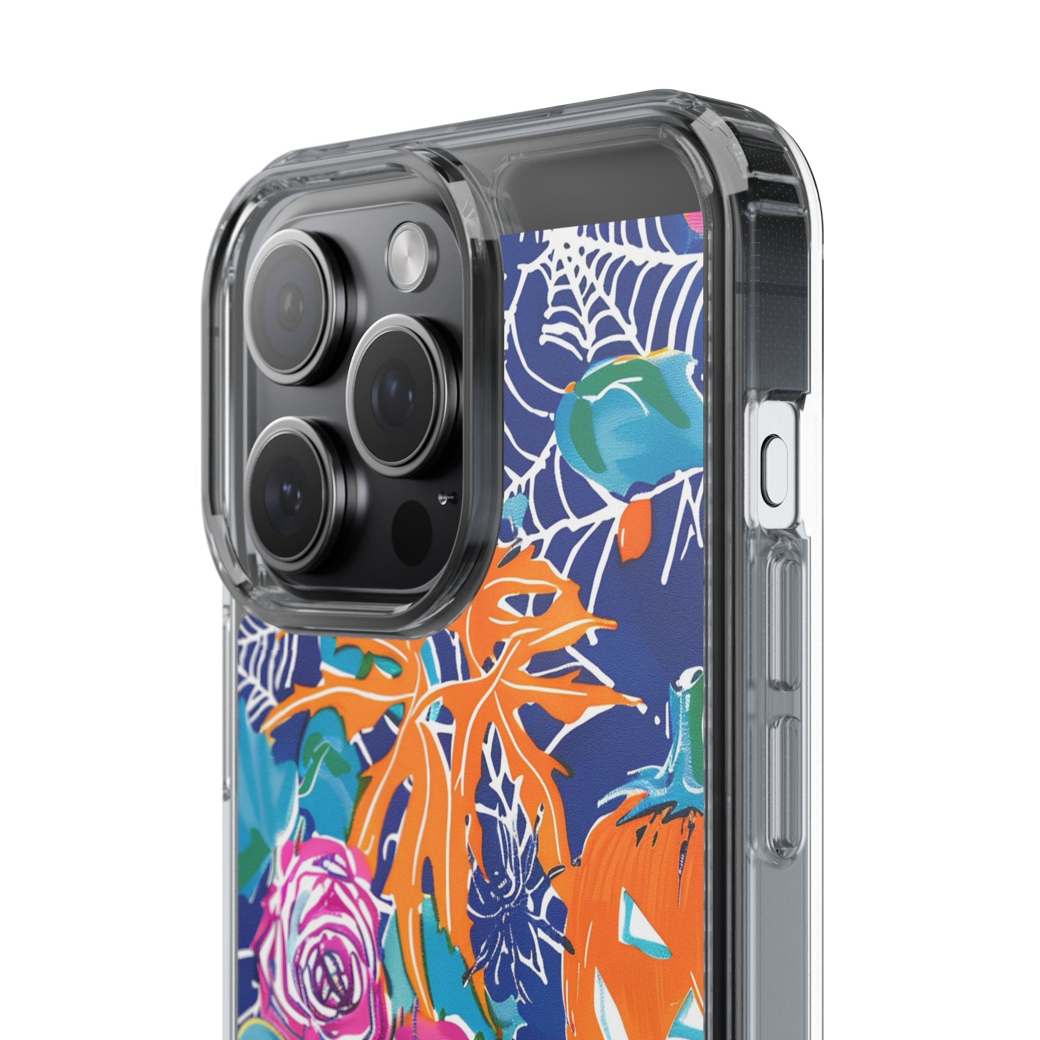 Colorful Halloween Clear Case, Artsulli - Art is Long, Life is Short, Phone Case, , , , , , ,