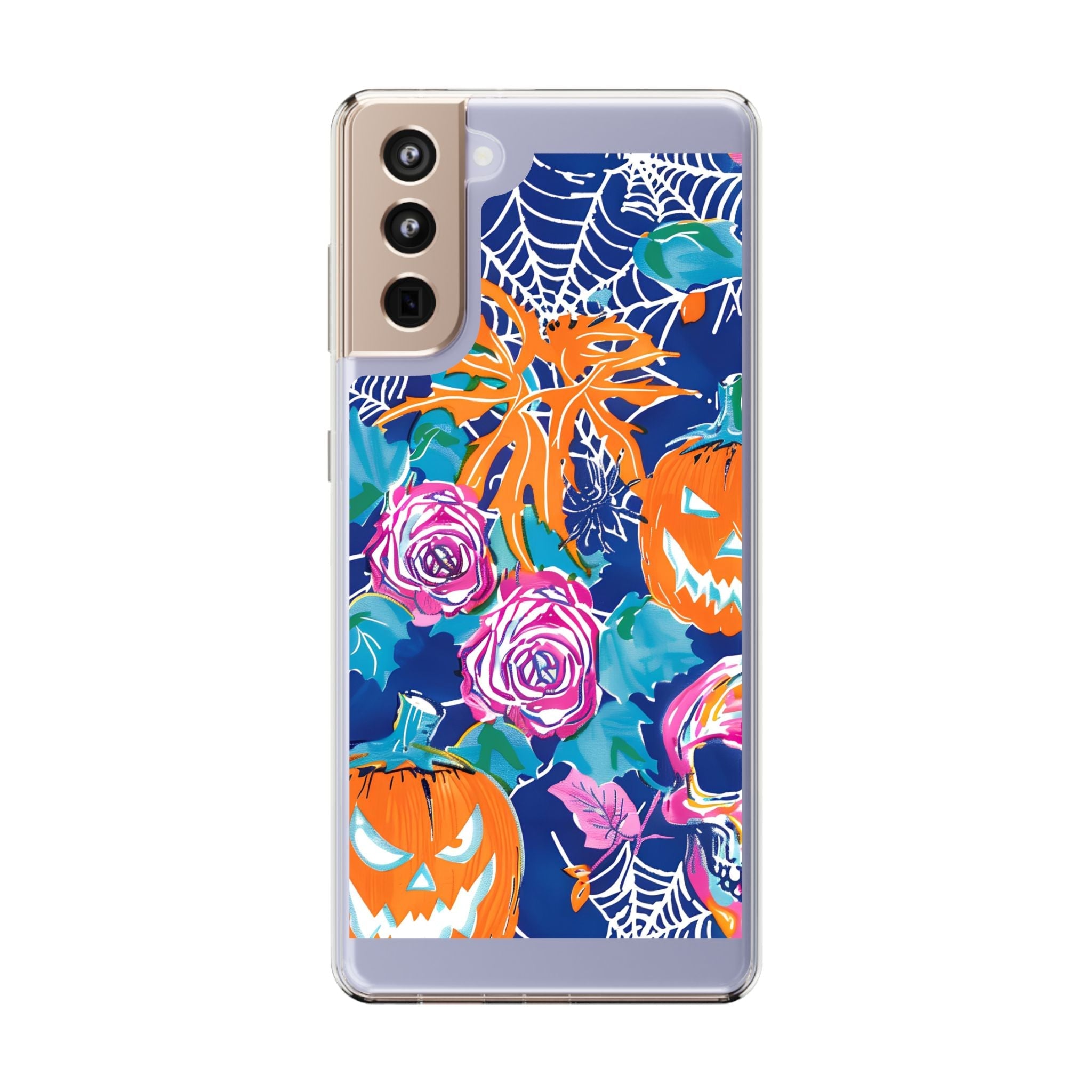 Colorful Halloween Clear Case, Artsulli - Art is Long, Life is Short, Phone Case, Size, Samsung Galaxy S21 Plus, Surface, With gift packaging, , , 11603332297626390017