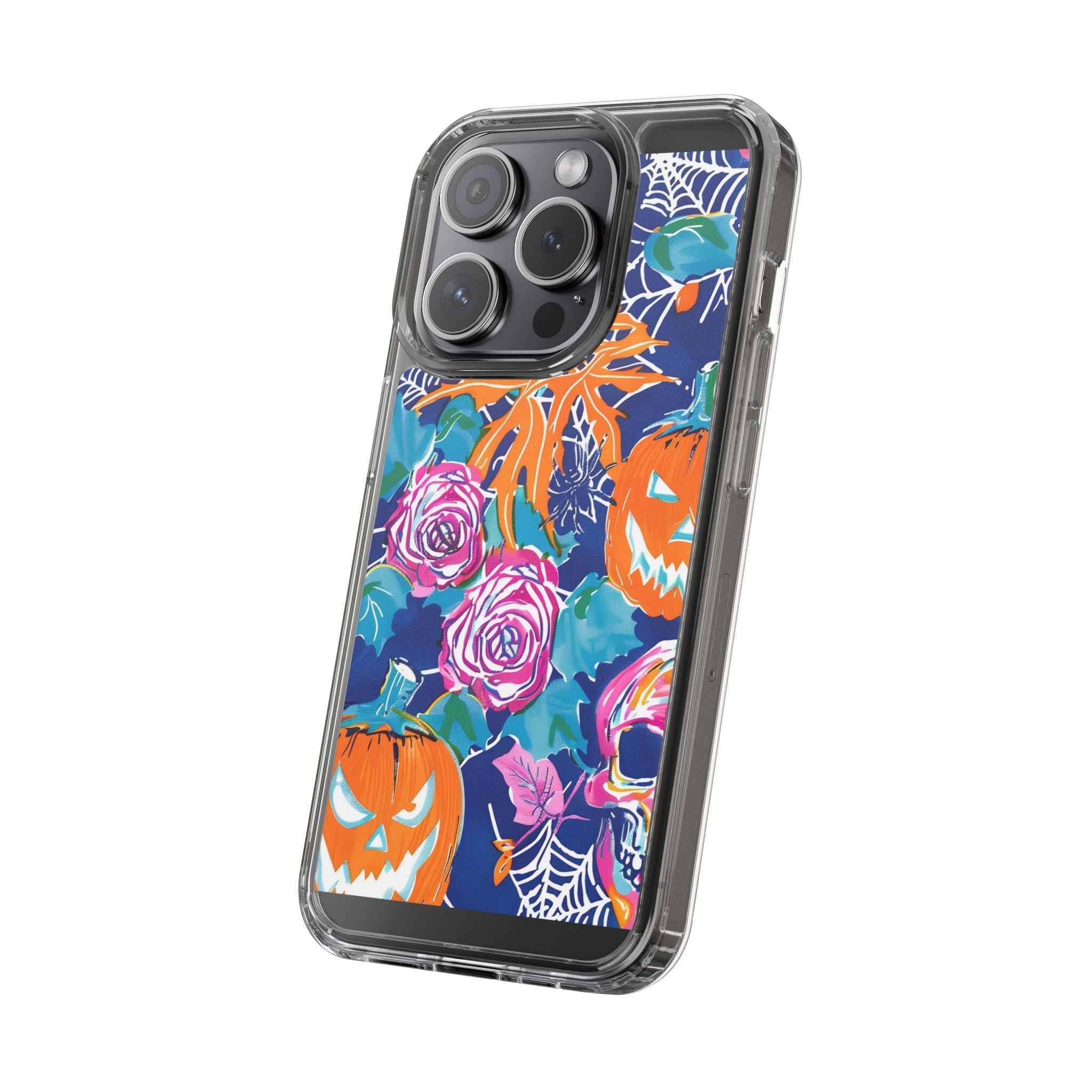 Colorful Halloween Clear Case, Artsulli - Art is Long, Life is Short, Phone Case, , , , , , ,