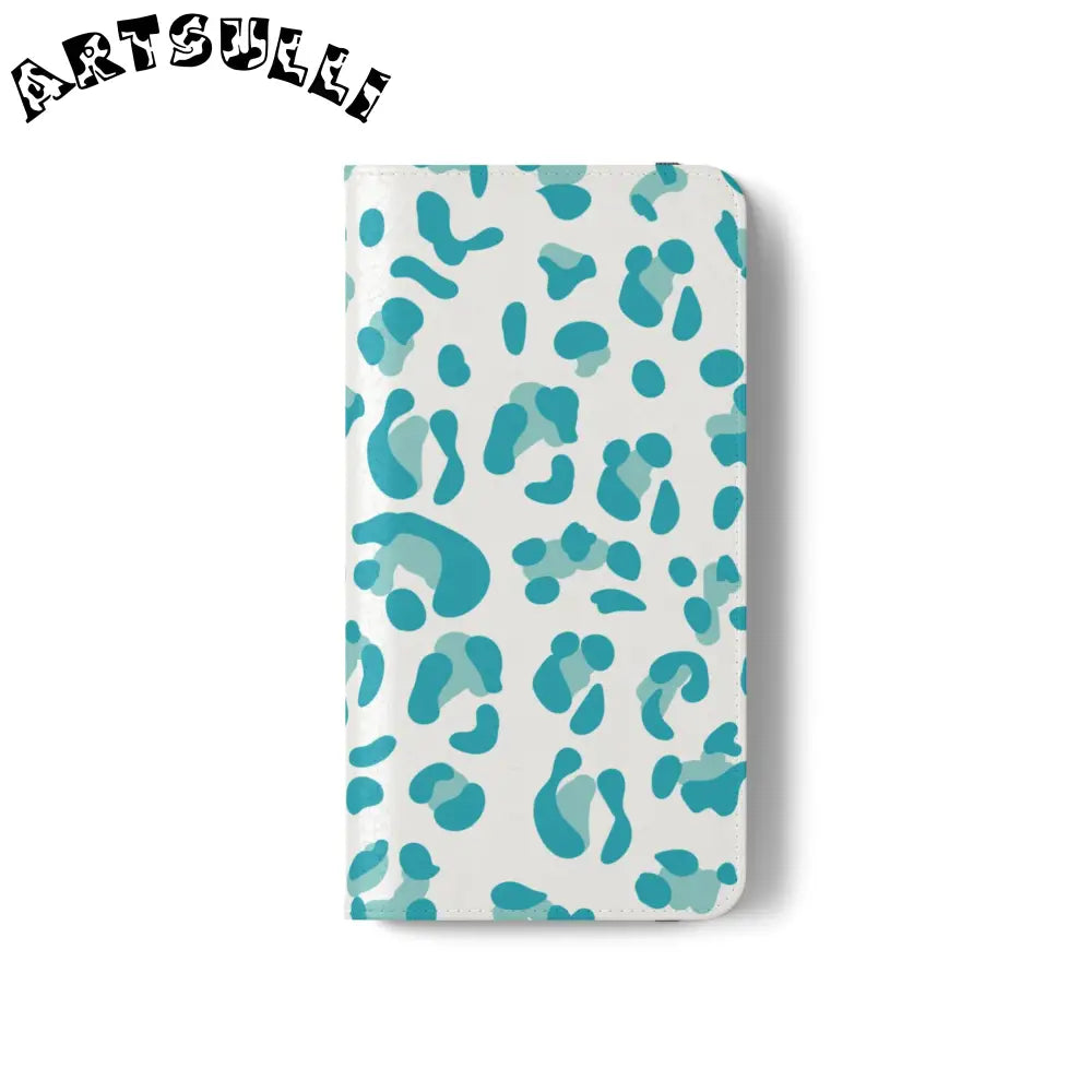 JAKKOUTTHEBXX Teal Leopard Print Flip Cases 2025