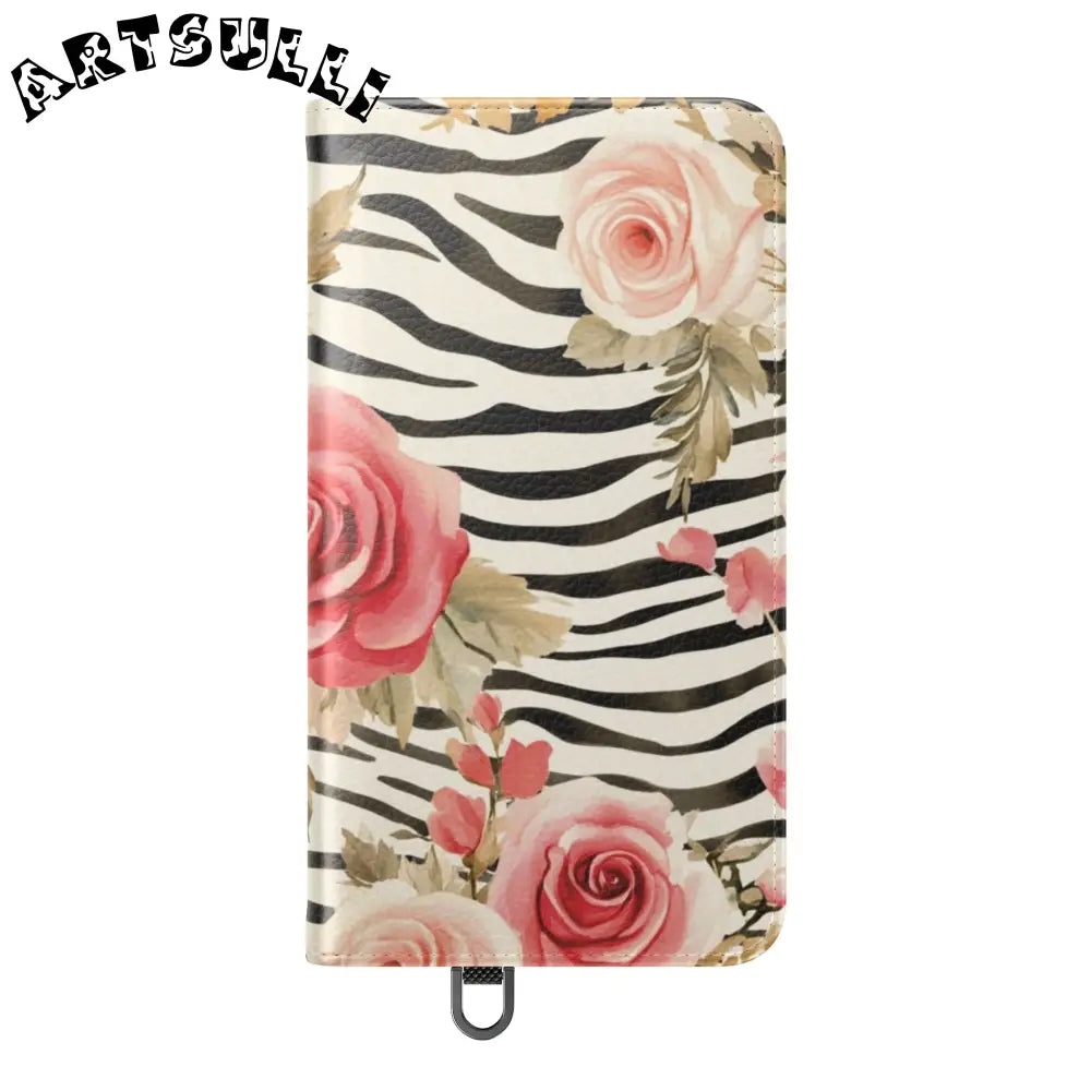 JAKKOUTTHEBXX Pink Floral Zebra Print Flip Case 2025