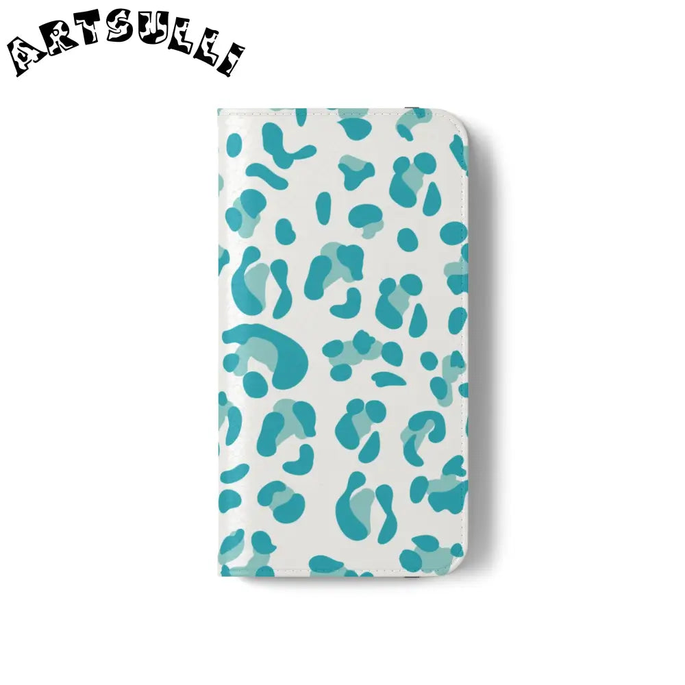 JAKKOUTTHEBXX Teal Leopard Print Flip Cases 2025
