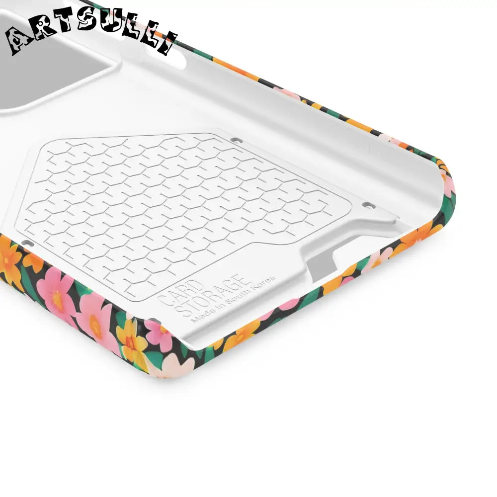 Floral Cardholder Phone Case, Artsulli - Art is Long, Life is Short, Phone Case, , , , , , ,