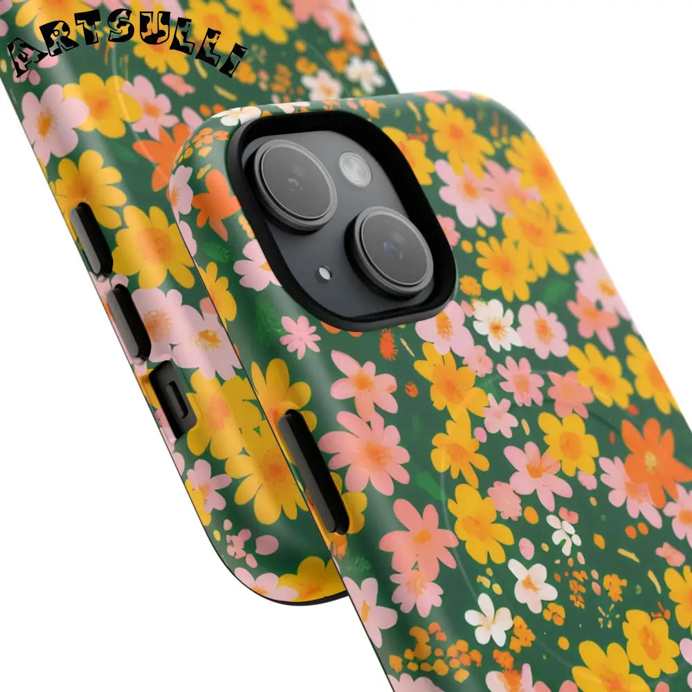 Floral MagSafe iPhone Case, Artsulli - Art is Long, Life is Short, Phone Case, , , , , , ,