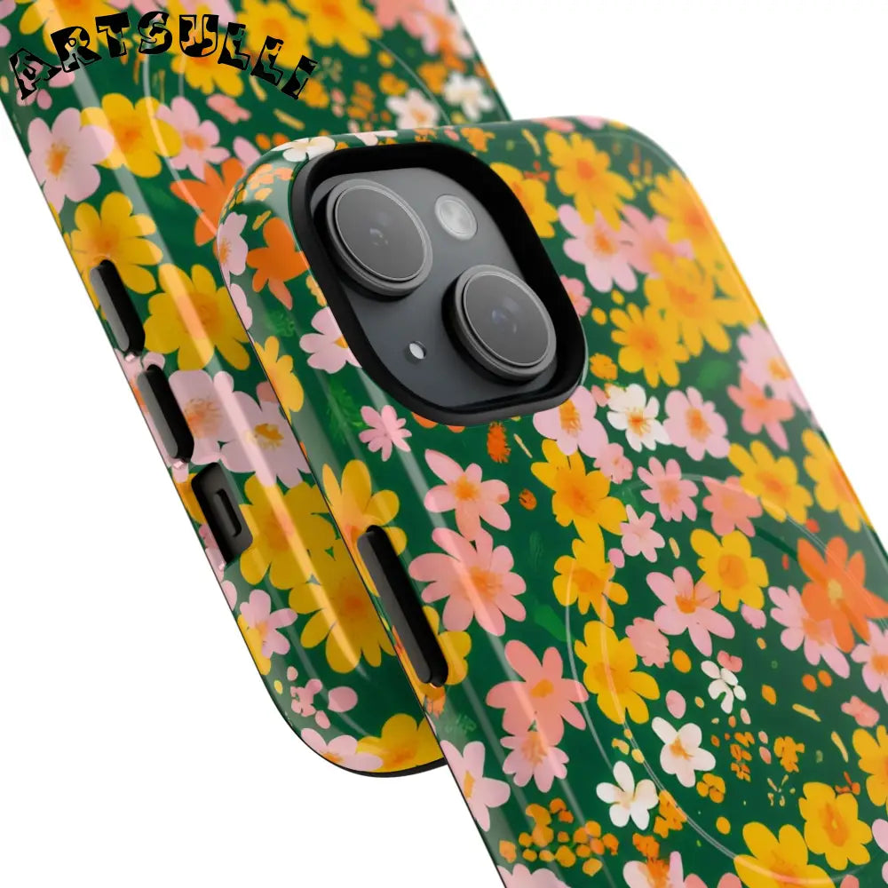 Floral MagSafe iPhone Case, Artsulli - Art is Long, Life is Short, Phone Case, , , , , , ,