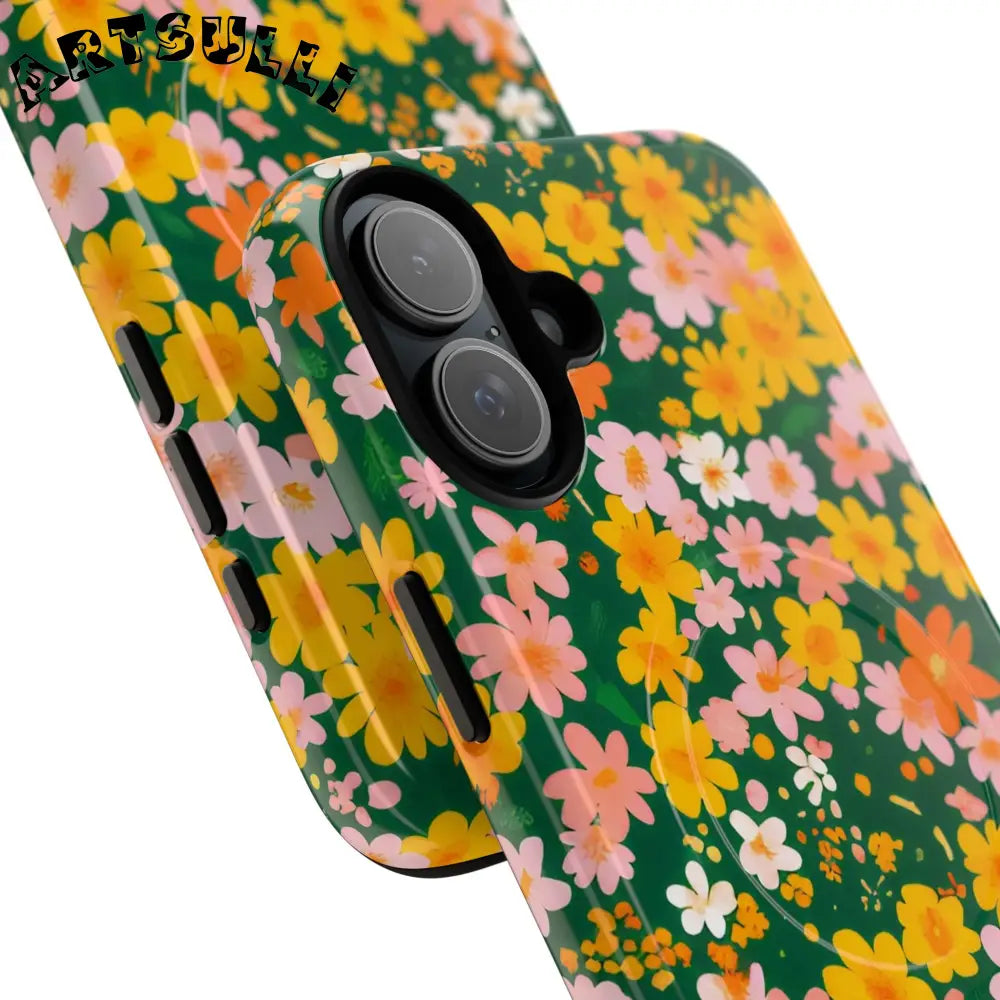 Floral MagSafe iPhone Case, Artsulli - Art is Long, Life is Short, Phone Case, , , , , , ,