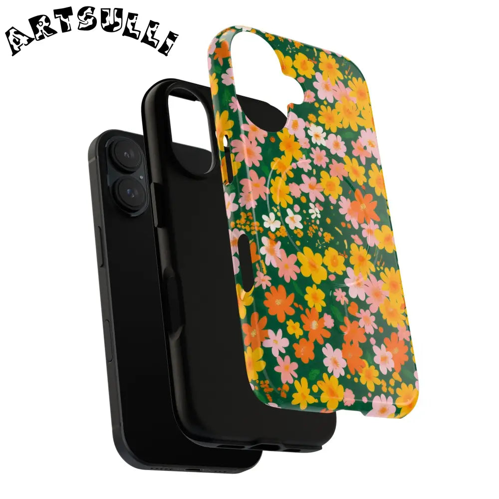 Floral MagSafe iPhone Case, Artsulli - Art is Long, Life is Short, Phone Case, , , , , , ,
