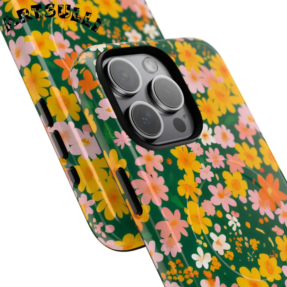 Floral MagSafe iPhone Case, Artsulli - Art is Long, Life is Short, Phone Case, , , , , , ,