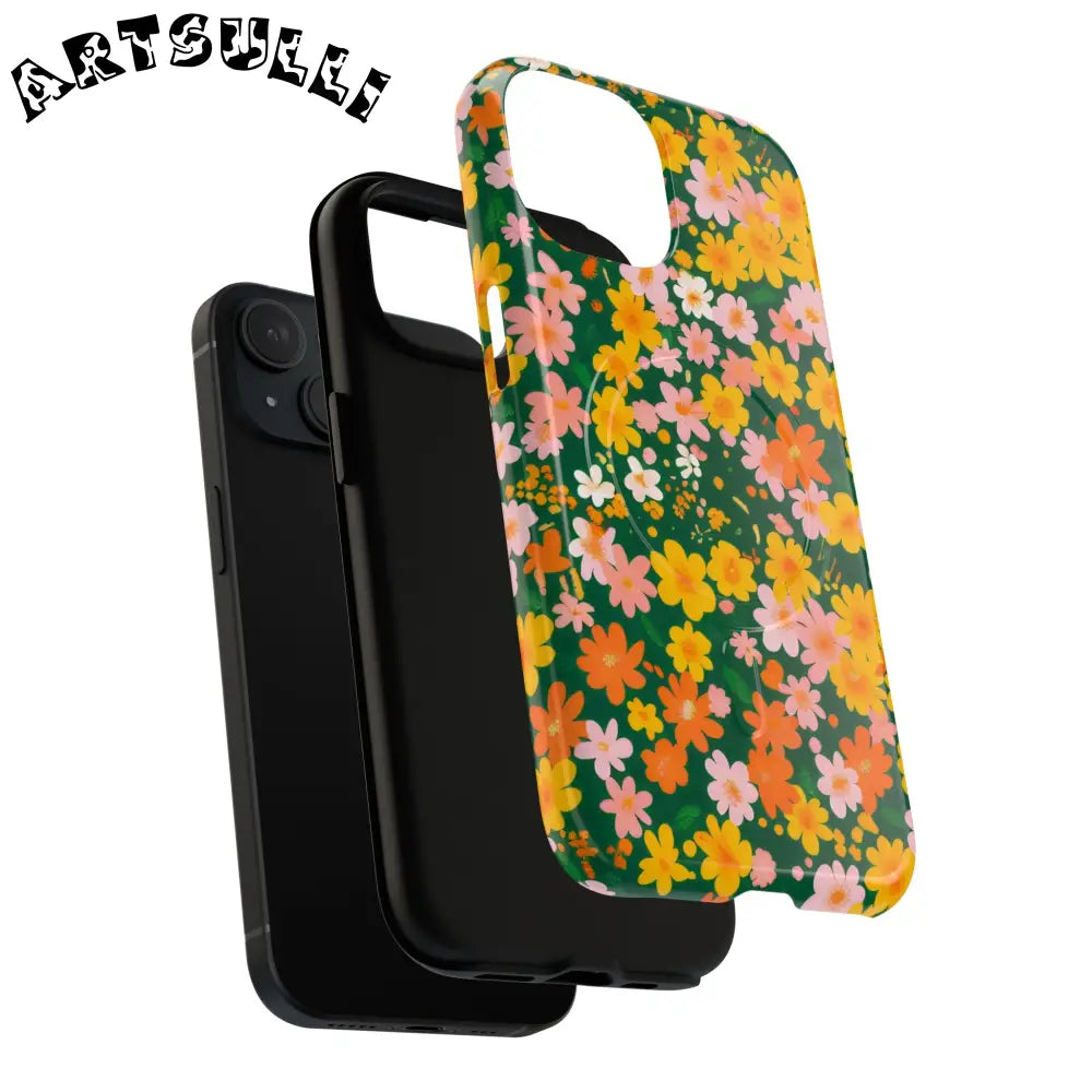 Floral MagSafe iPhone Case, Artsulli - Art is Long, Life is Short, Phone Case, , , , , , ,