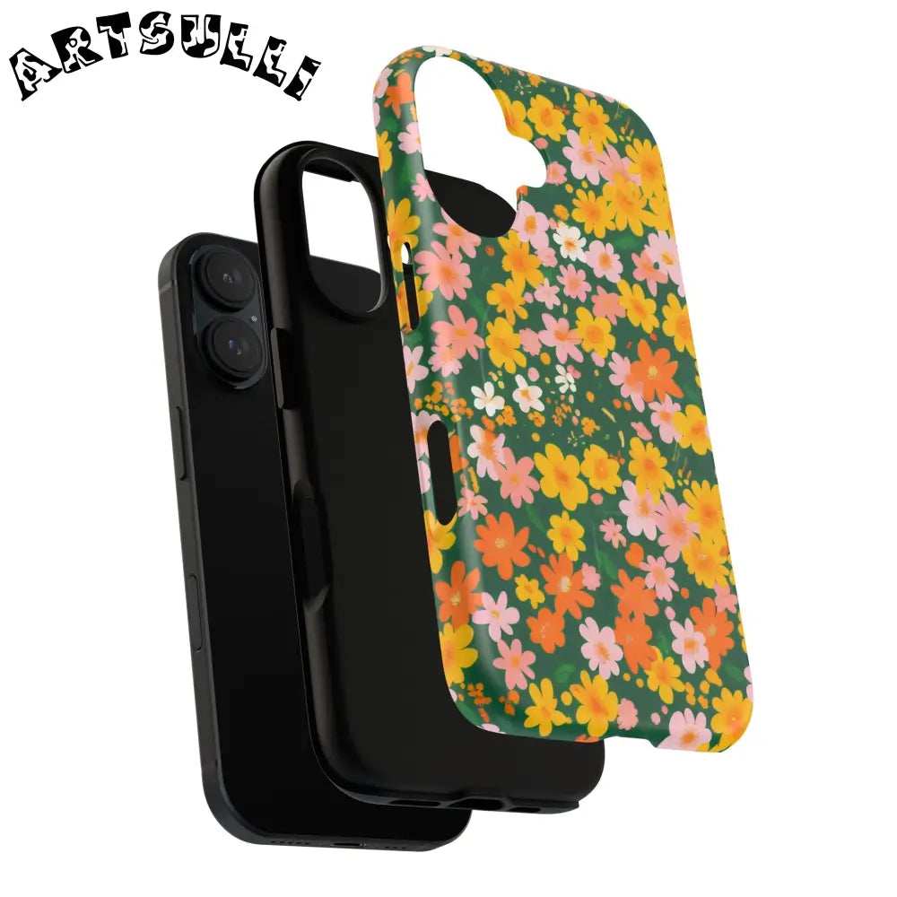 Floral MagSafe iPhone Case, Artsulli - Art is Long, Life is Short, Phone Case, , , , , , ,