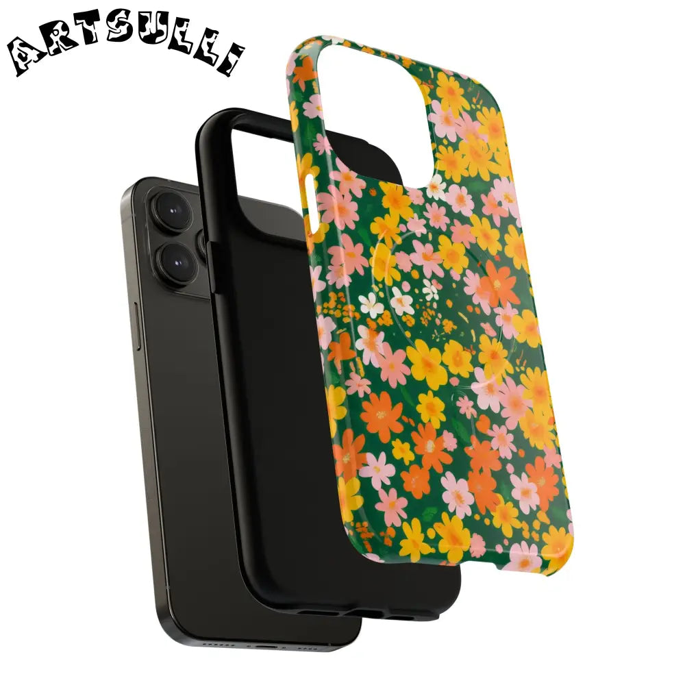 Floral MagSafe iPhone Case, Artsulli - Art is Long, Life is Short, Phone Case, , , , , , ,