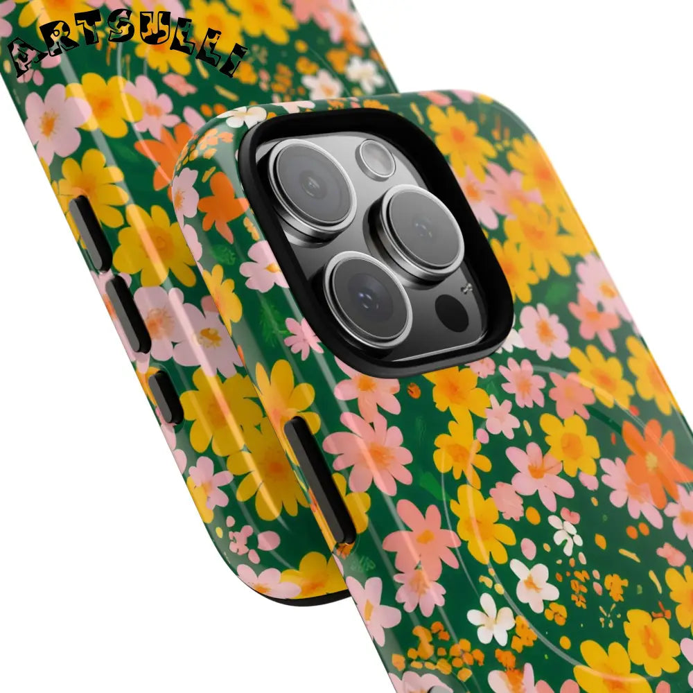 Floral MagSafe iPhone Case, Artsulli - Art is Long, Life is Short, Phone Case, , , , , , ,