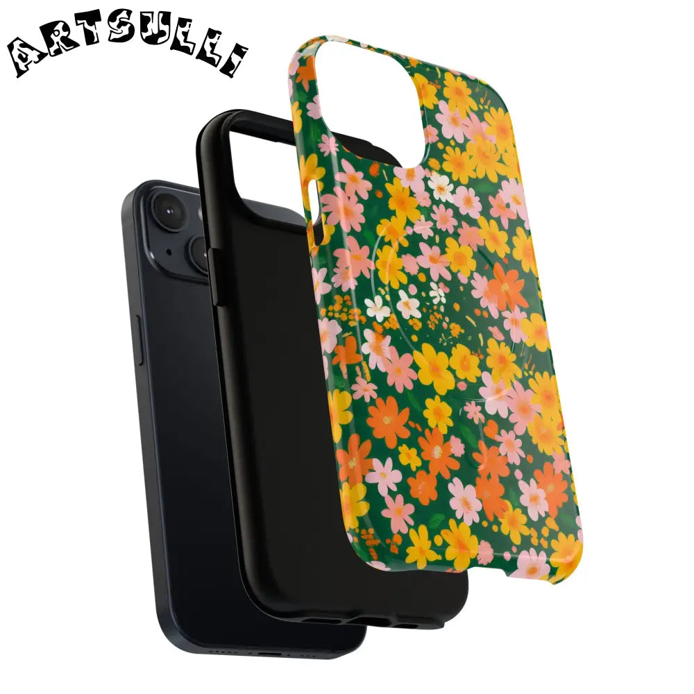 Floral MagSafe iPhone Case, Artsulli - Art is Long, Life is Short, Phone Case, , , , , , ,