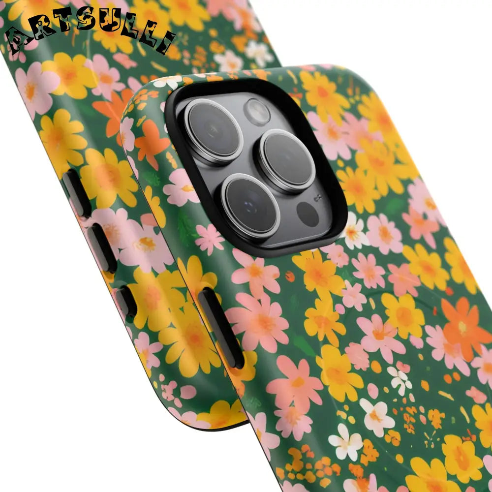 Floral MagSafe iPhone Case, Artsulli - Art is Long, Life is Short, Phone Case, , , , , , ,