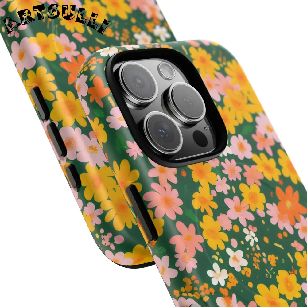 Floral MagSafe iPhone Case, Artsulli - Art is Long, Life is Short, Phone Case, , , , , , ,