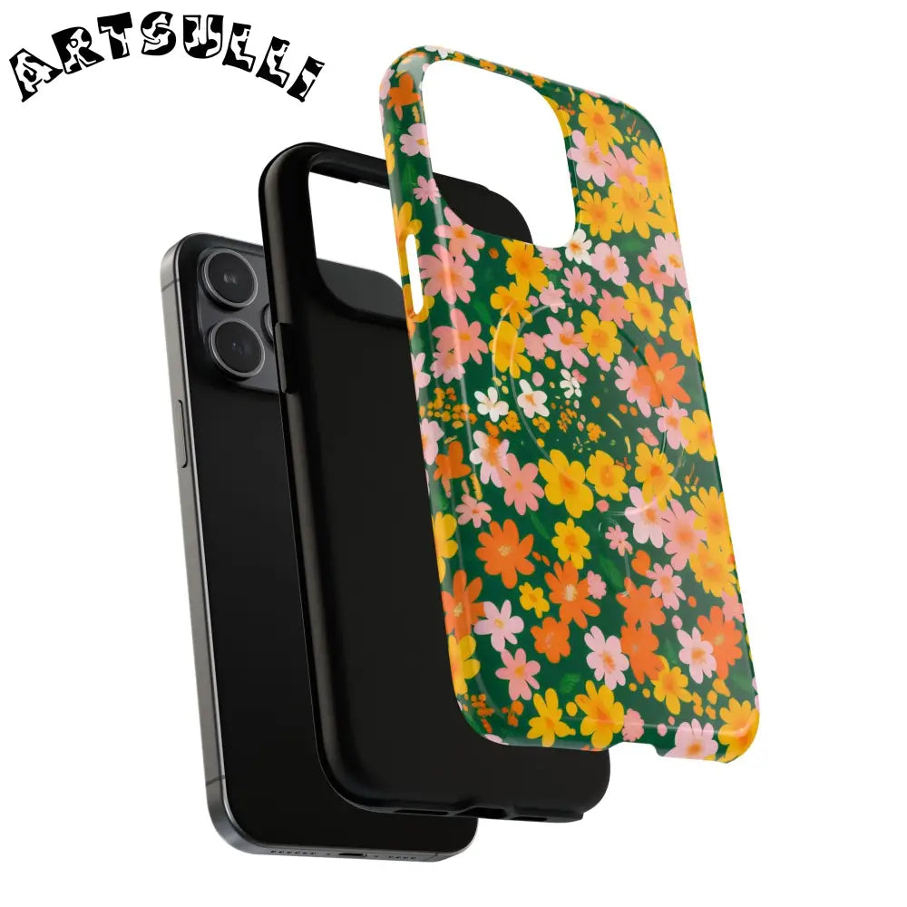 Floral MagSafe iPhone Case, Artsulli - Art is Long, Life is Short, Phone Case, , , , , , ,