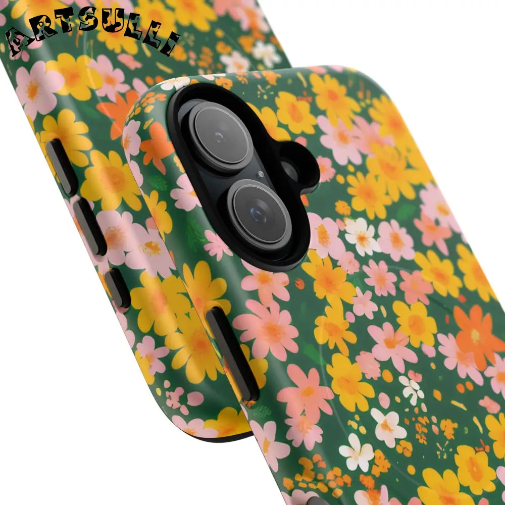 Floral MagSafe iPhone Case, Artsulli - Art is Long, Life is Short, Phone Case, , , , , , ,