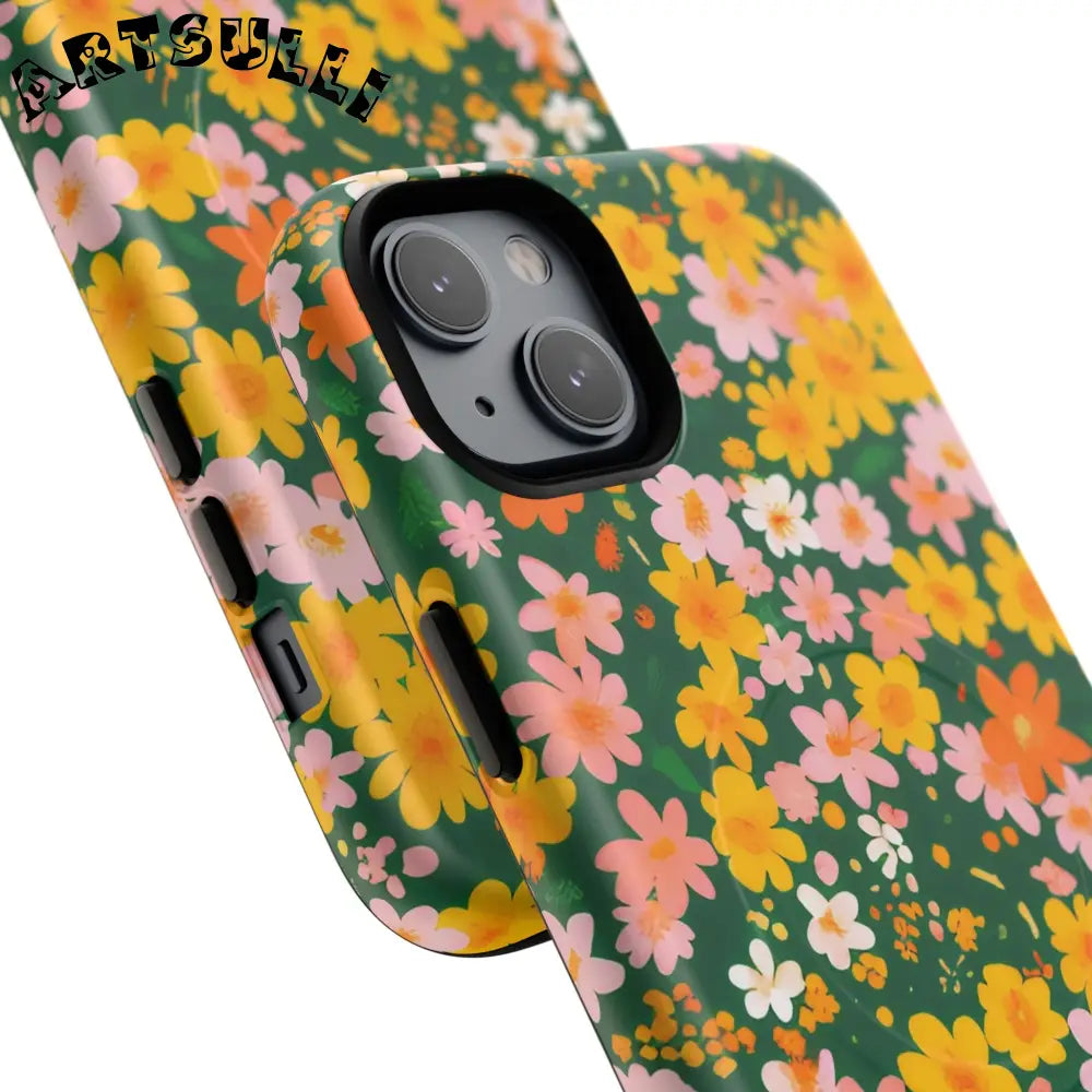 Floral MagSafe iPhone Case, Artsulli - Art is Long, Life is Short, Phone Case, , , , , , ,
