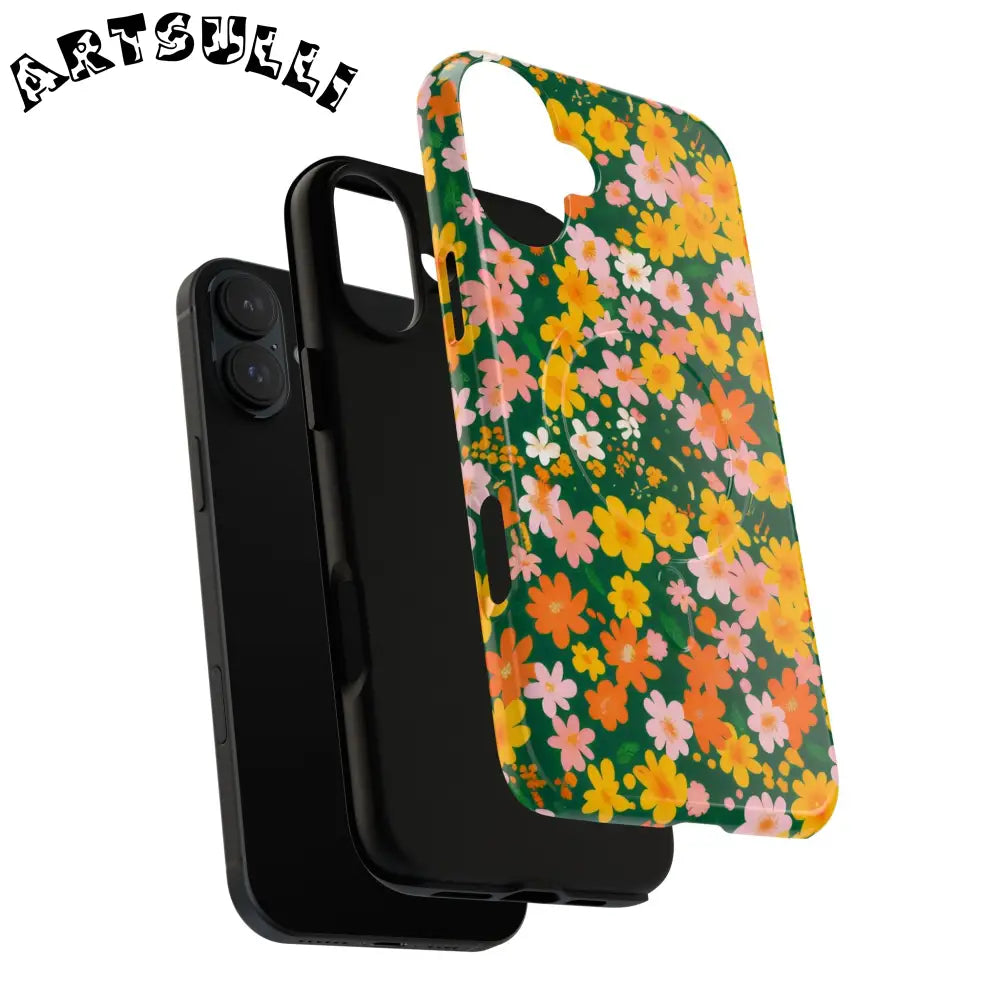 Floral MagSafe iPhone Case, Artsulli - Art is Long, Life is Short, Phone Case, , , , , , ,