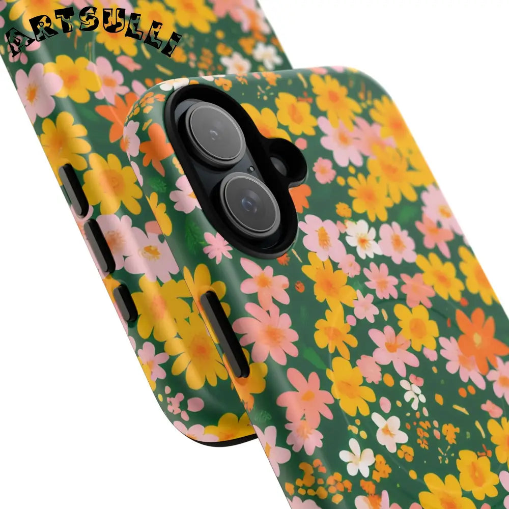Floral MagSafe iPhone Case, Artsulli - Art is Long, Life is Short, Phone Case, , , , , , ,