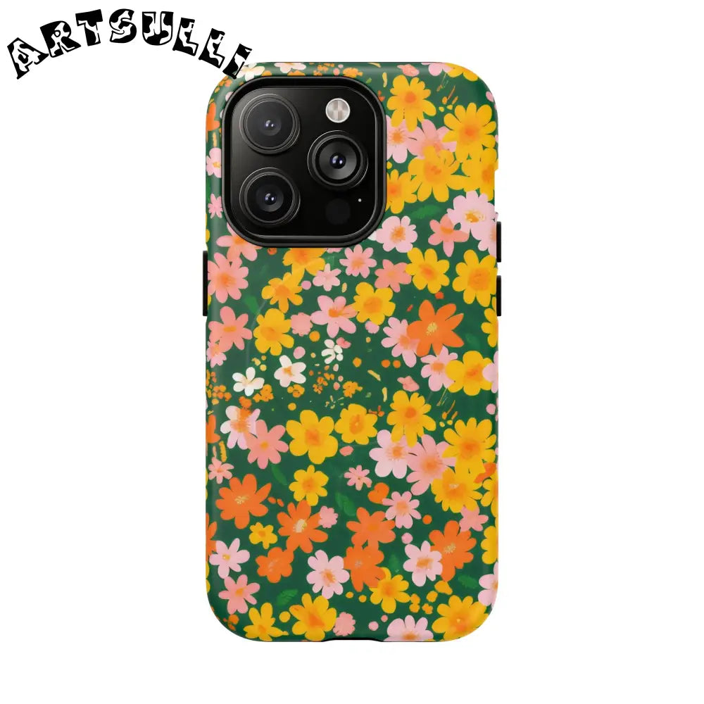 Floral MagSafe iPhone Case, Artsulli - Art is Long, Life is Short, Phone Case, Size, iPhone 14 Pro, Surface, Matte, , , 36341647836181807013
