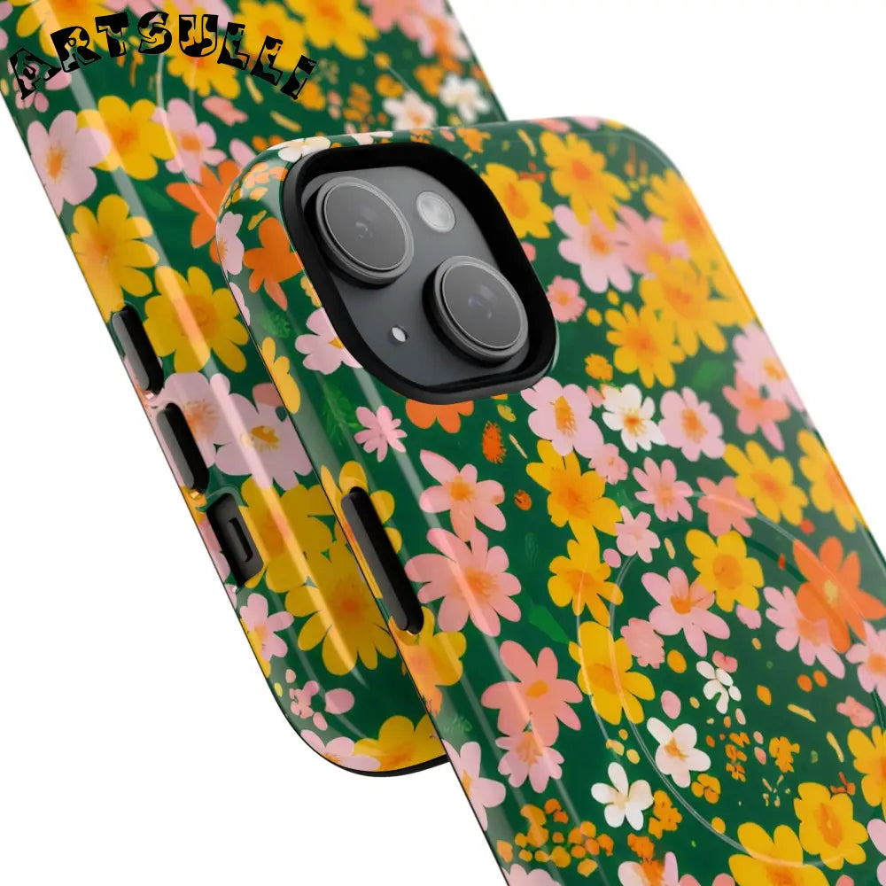 Floral MagSafe iPhone Case, Artsulli - Art is Long, Life is Short, Phone Case, , , , , , ,