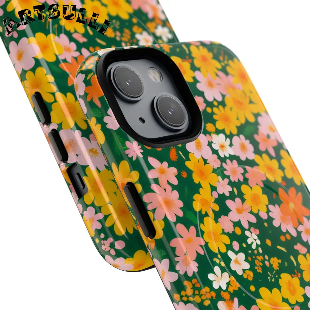 Floral MagSafe iPhone Case, Artsulli - Art is Long, Life is Short, Phone Case, , , , , , ,