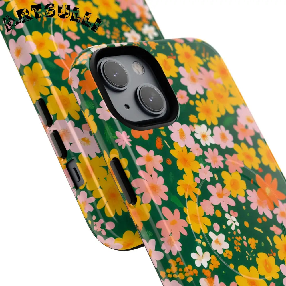 Floral MagSafe iPhone Case, Artsulli - Art is Long, Life is Short, Phone Case, , , , , , ,